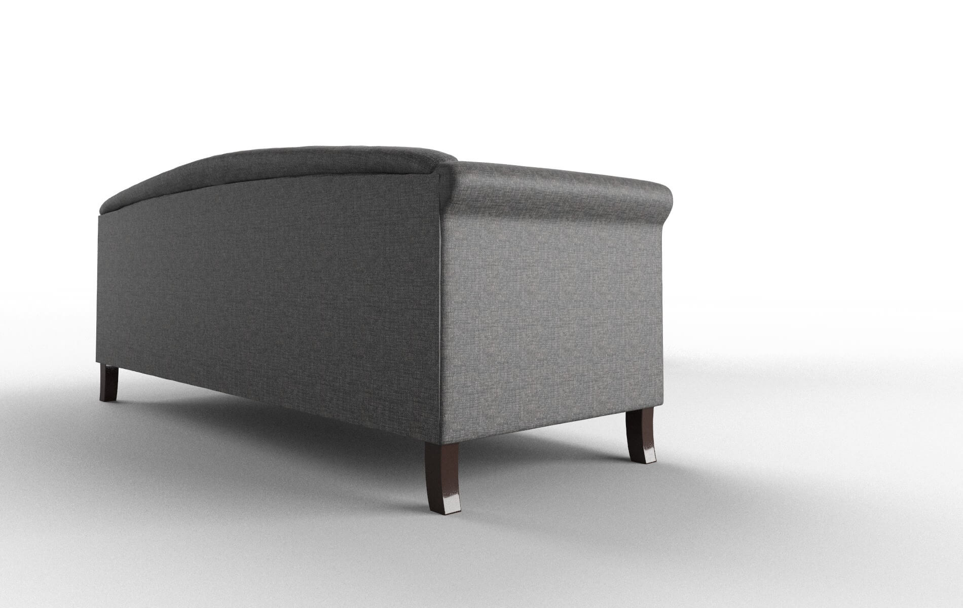 Crete Insight Charcoal Sectional espresso legs 3