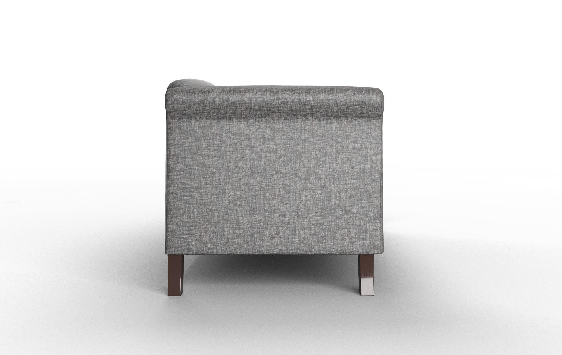 Crete Insight Charcoal Sofa espresso legs 3