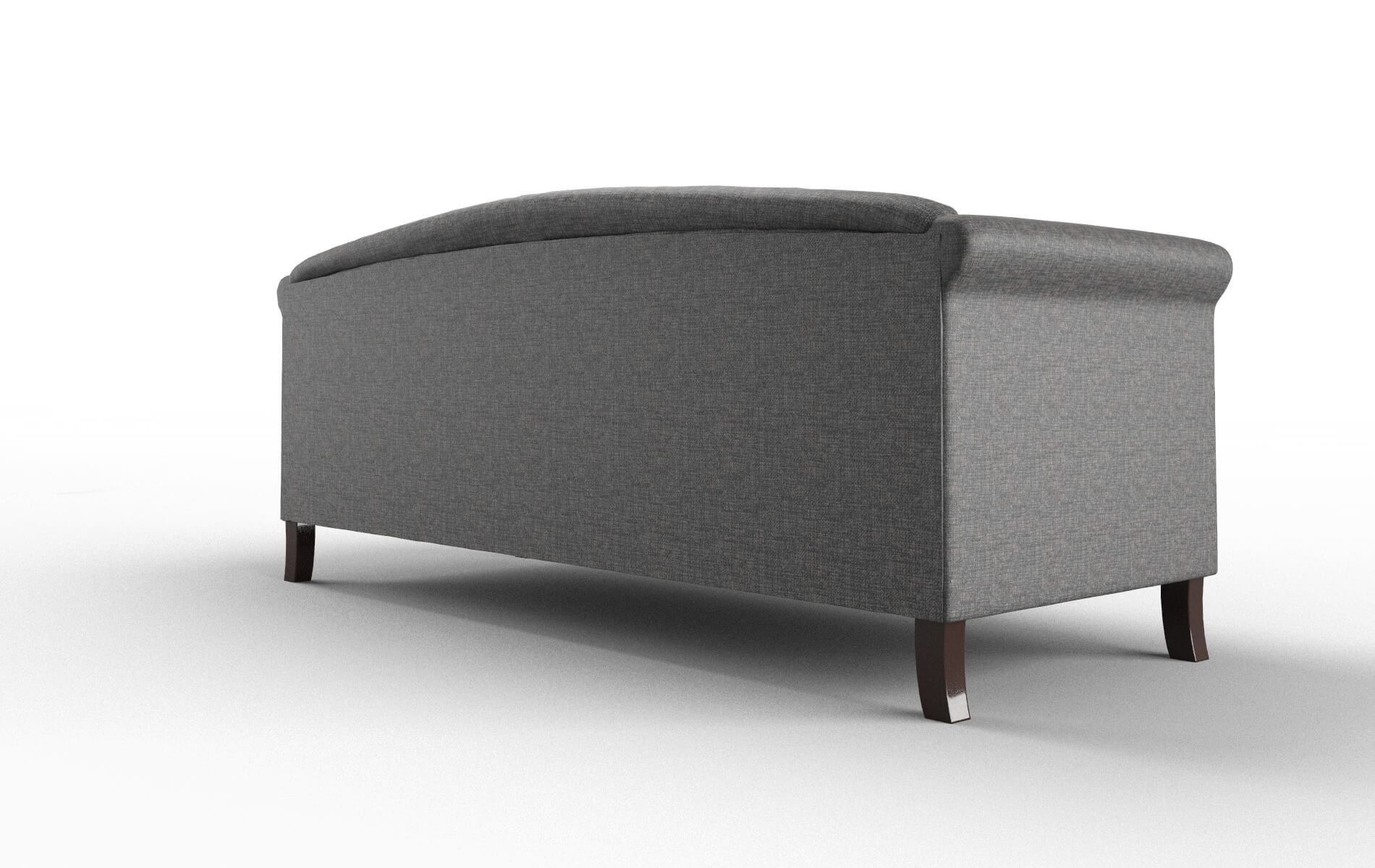 Crete Insight Charcoal Sofa espresso legs 5