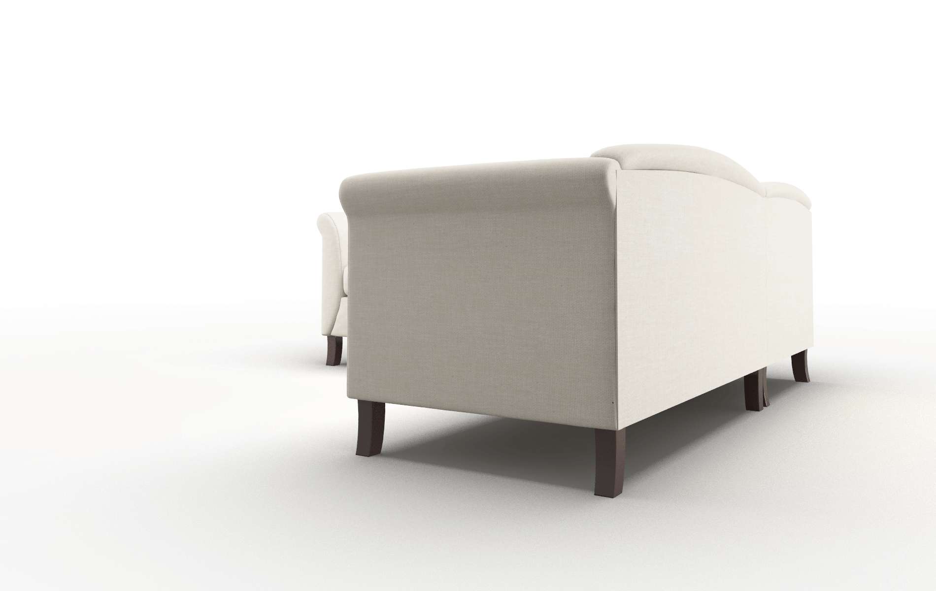 Crete Keylargo Almond Sectional espresso legs 4