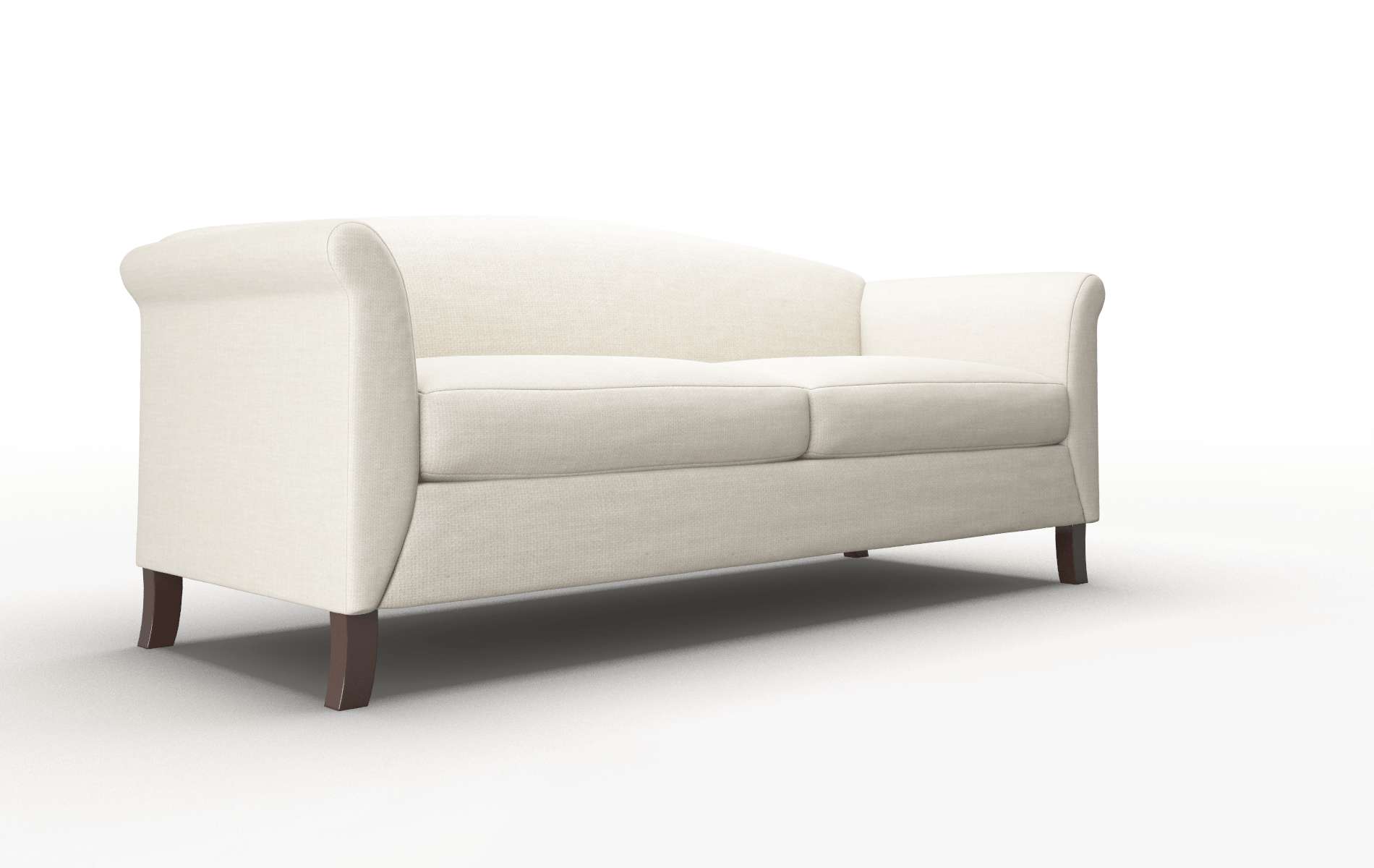 Crete Keylargo Almond Sofa espresso legs 2