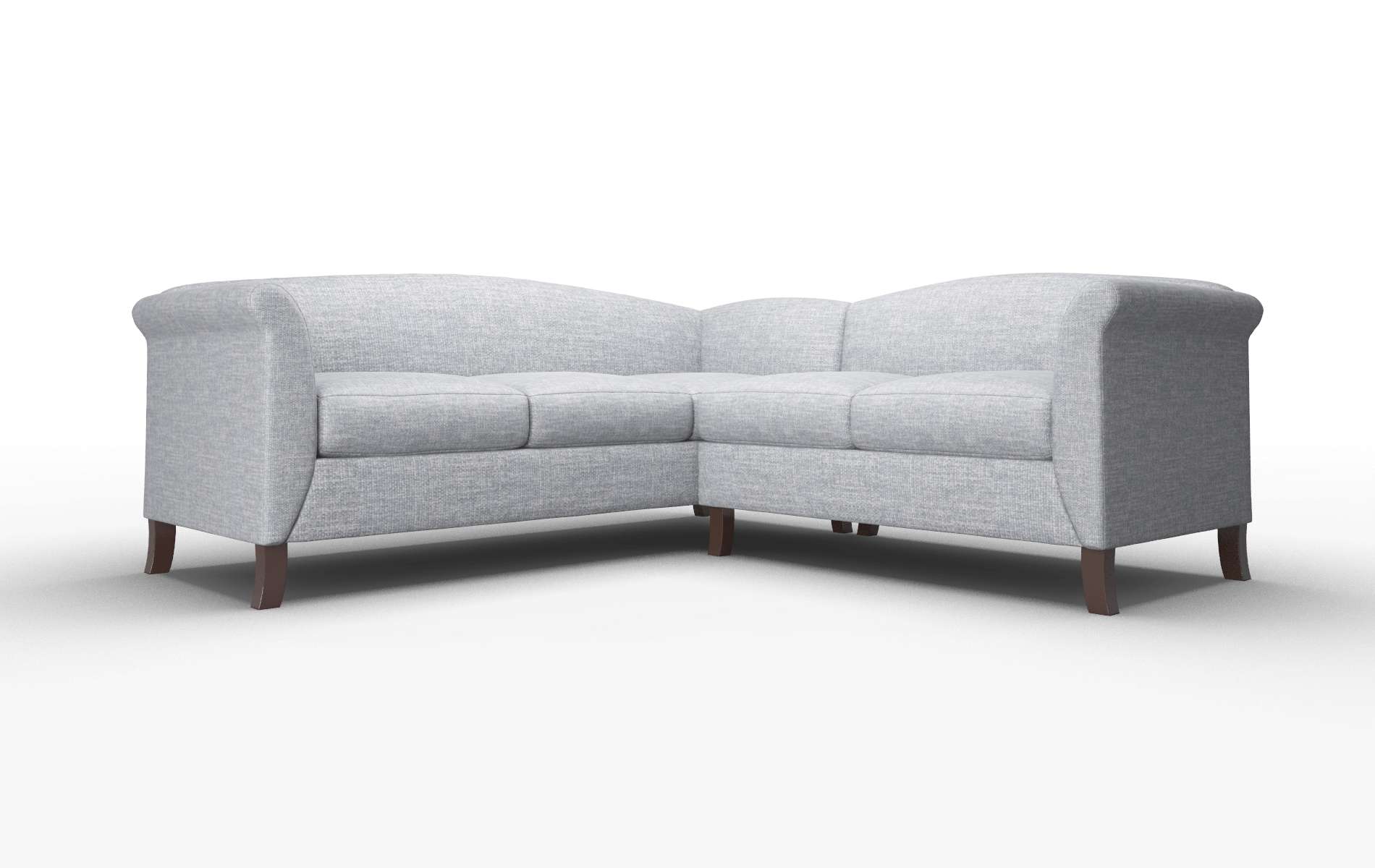 Crete Keylargo Ash Sectional espresso legs 1