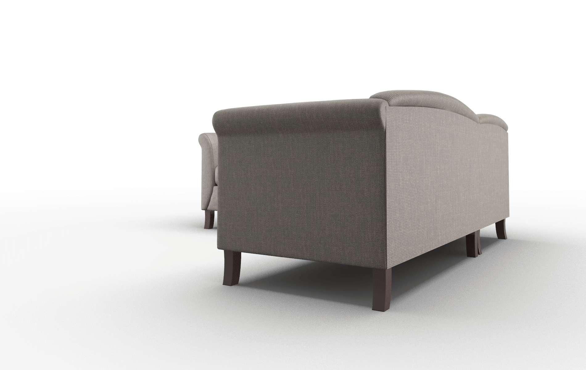 Crete Keylargo Bark Sectional espresso legs 4