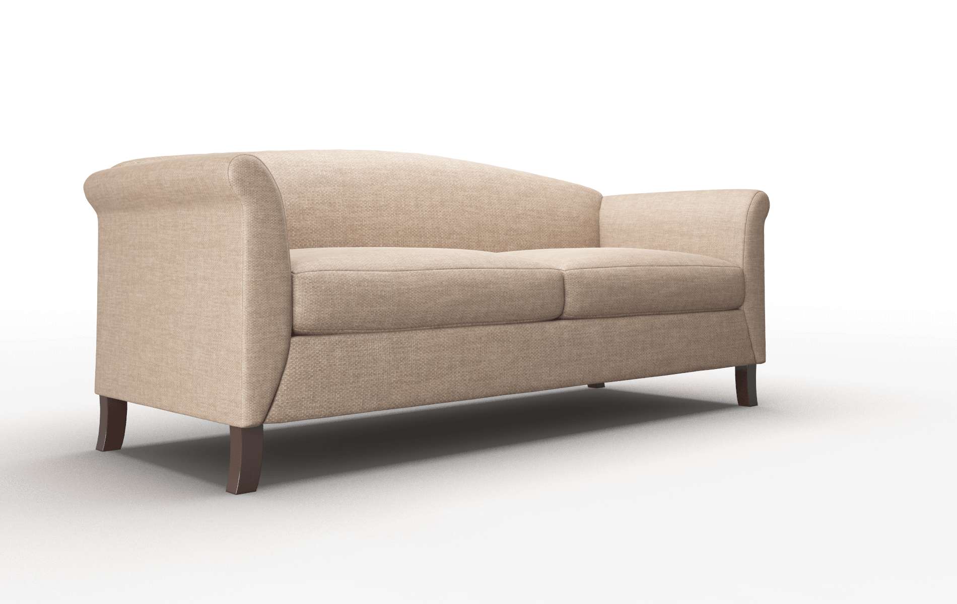 Crete Keylargo Mink Sofa espresso legs 2