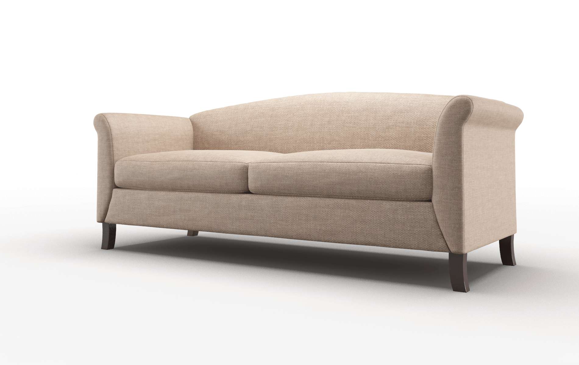 Crete Keylargo Mink Sofa espresso legs 4