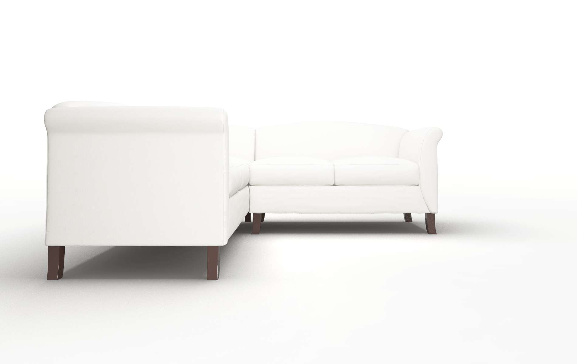 Crete Keylargo Oatmeal Sectional espresso legs 2