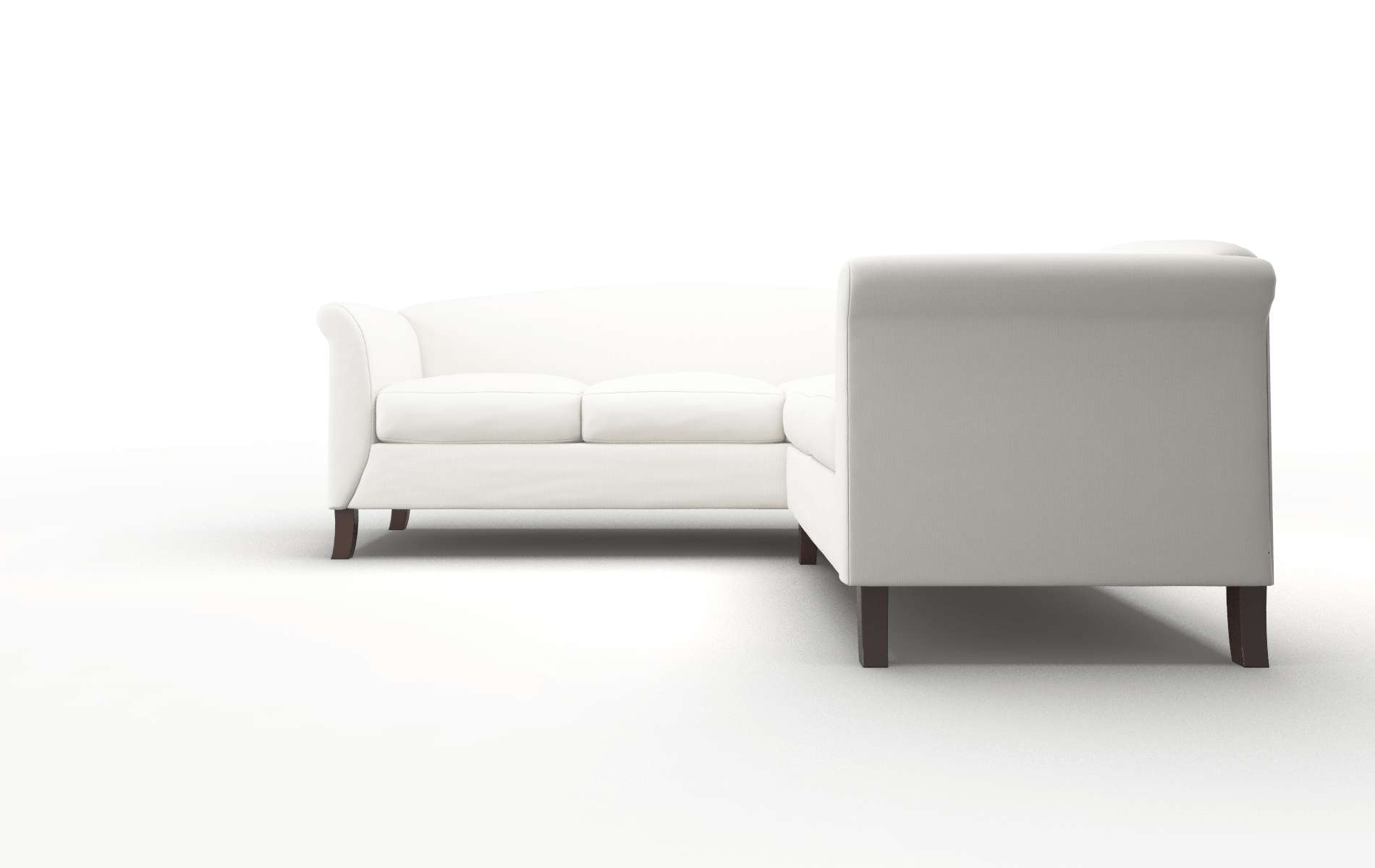 Crete Keylargo Oatmeal Sectional espresso legs 5