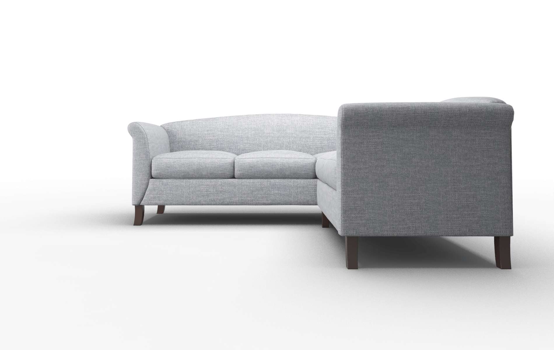 Crete Lana Ash Sectional espresso legs 5