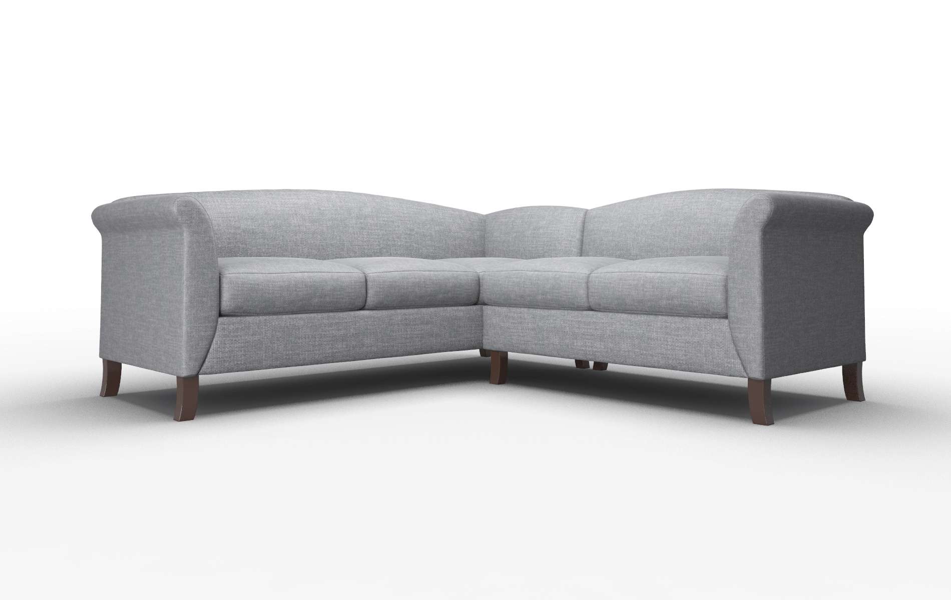 Crete Lana Onyx Sectional espresso legs 1