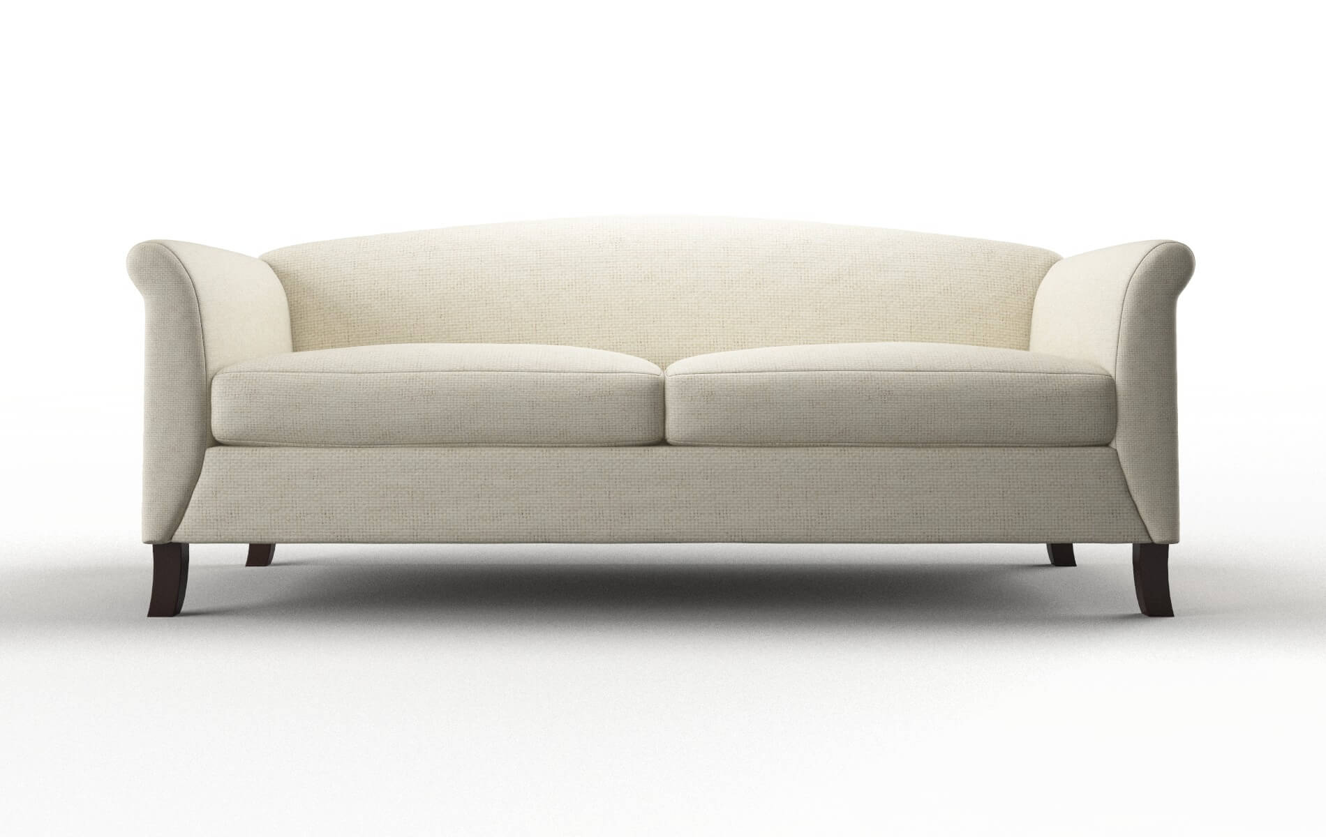 Crete Lana Sand Sofa espresso legs 1