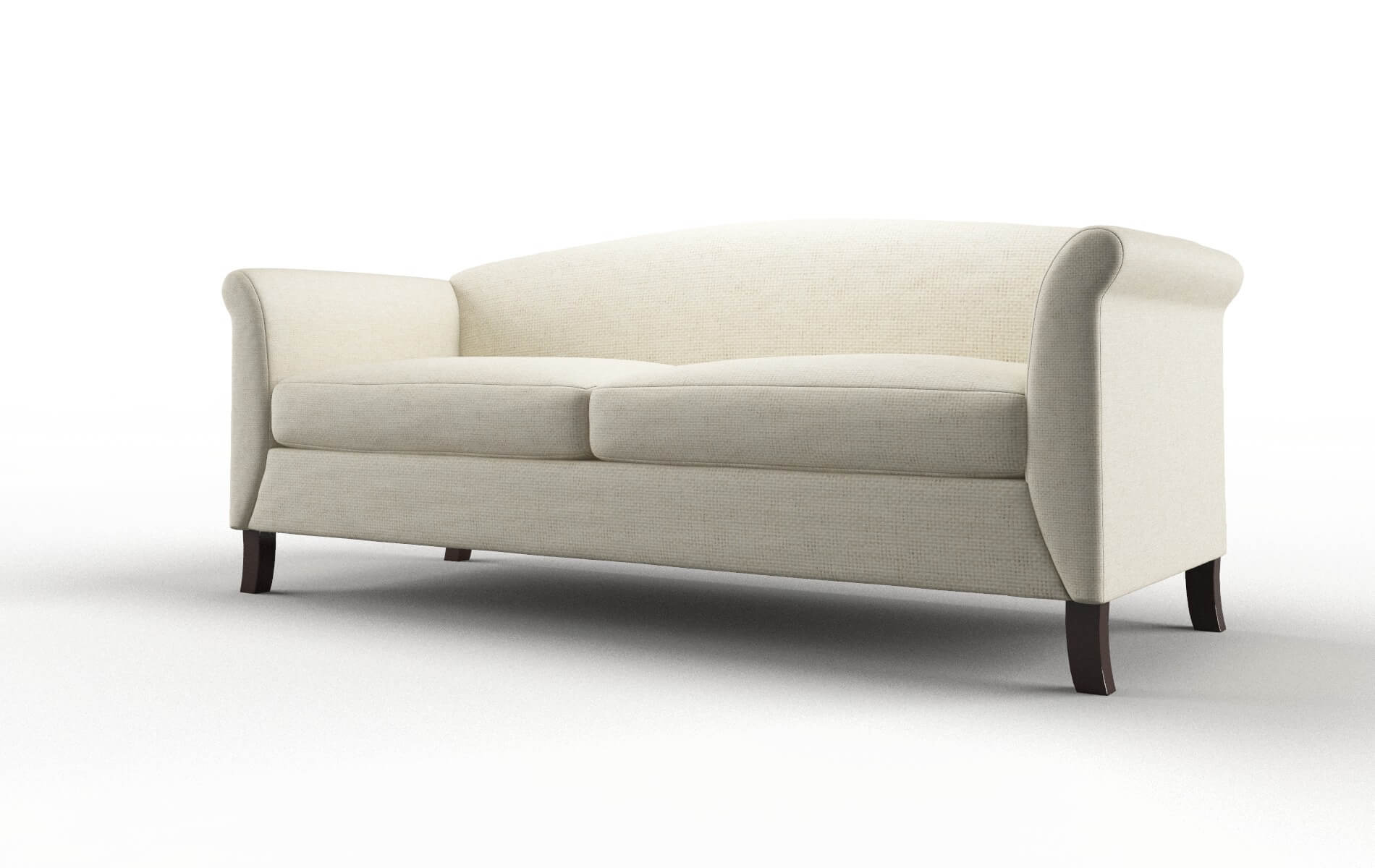 Crete Lana Sand Sofa espresso legs 4