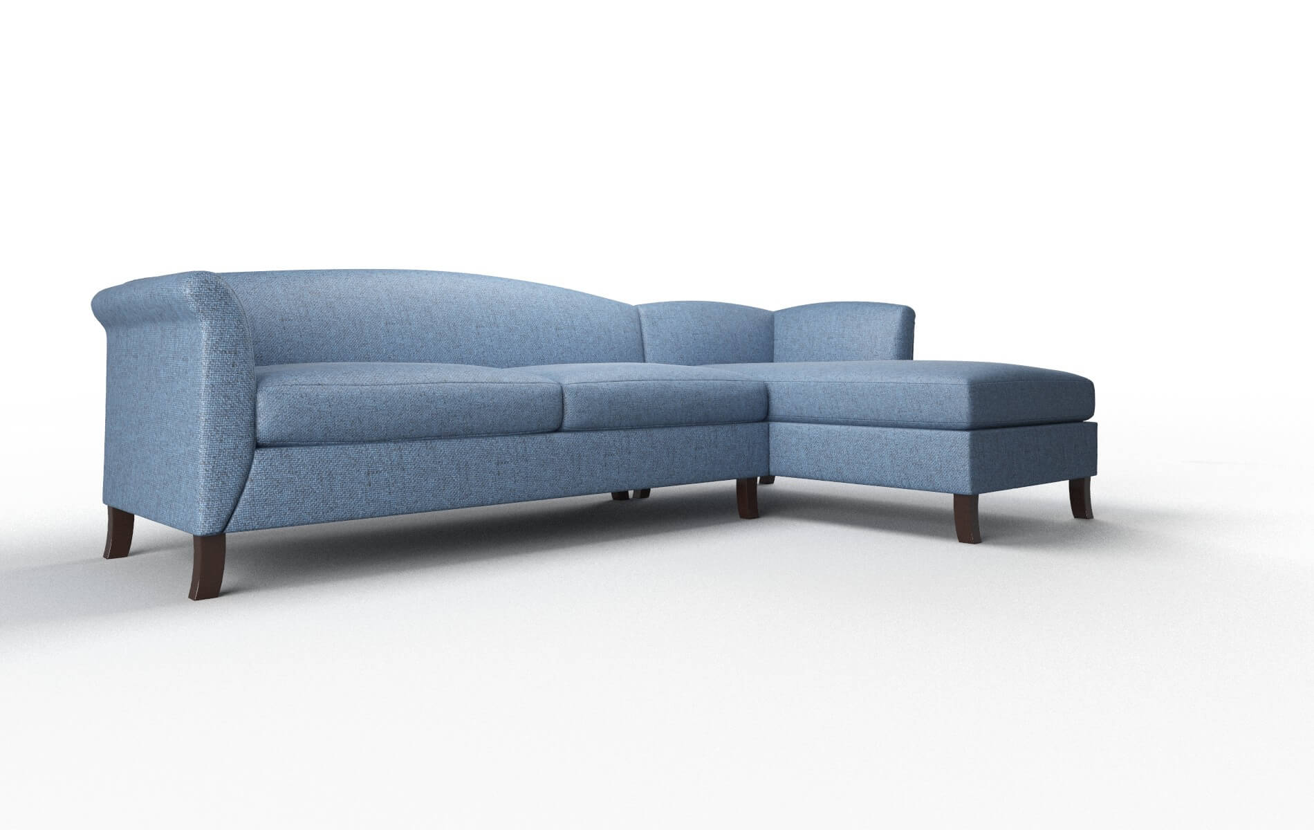 Crete Leslie Indigo Panel espresso legs 2