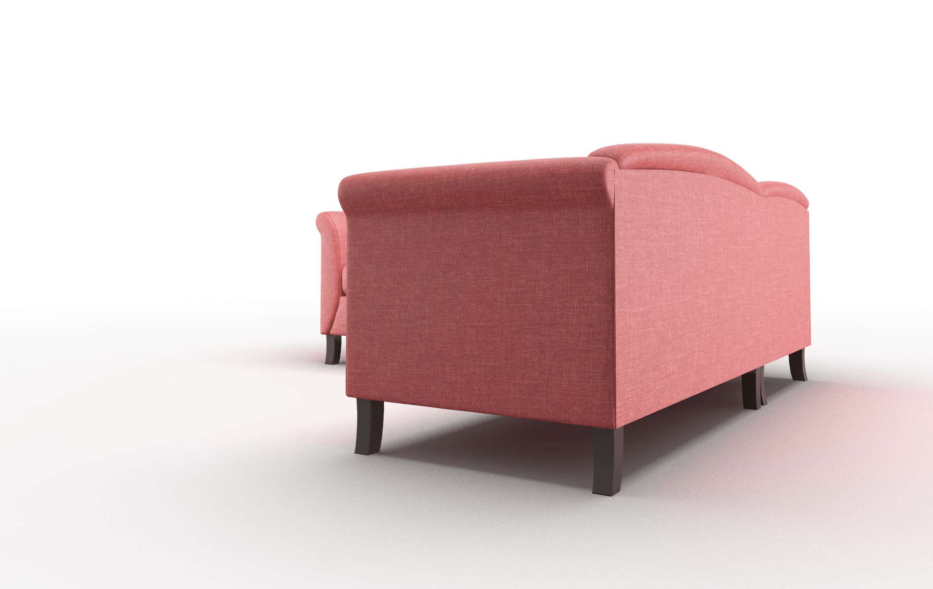 Crete Leslie Poppy Sectional espresso legs 4