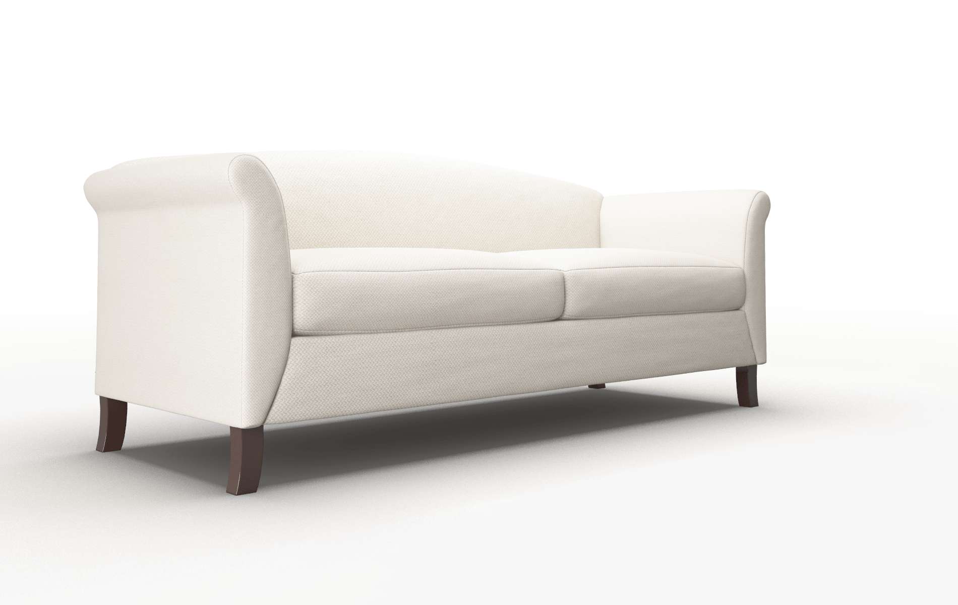 Crete Malibu Linen Sofa espresso legs 2