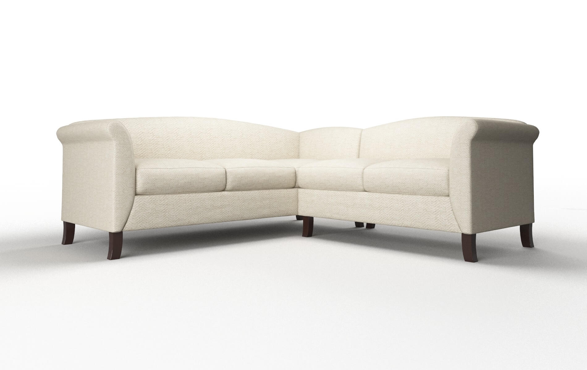 Crete Malibu Sand Sectional espresso legs 1