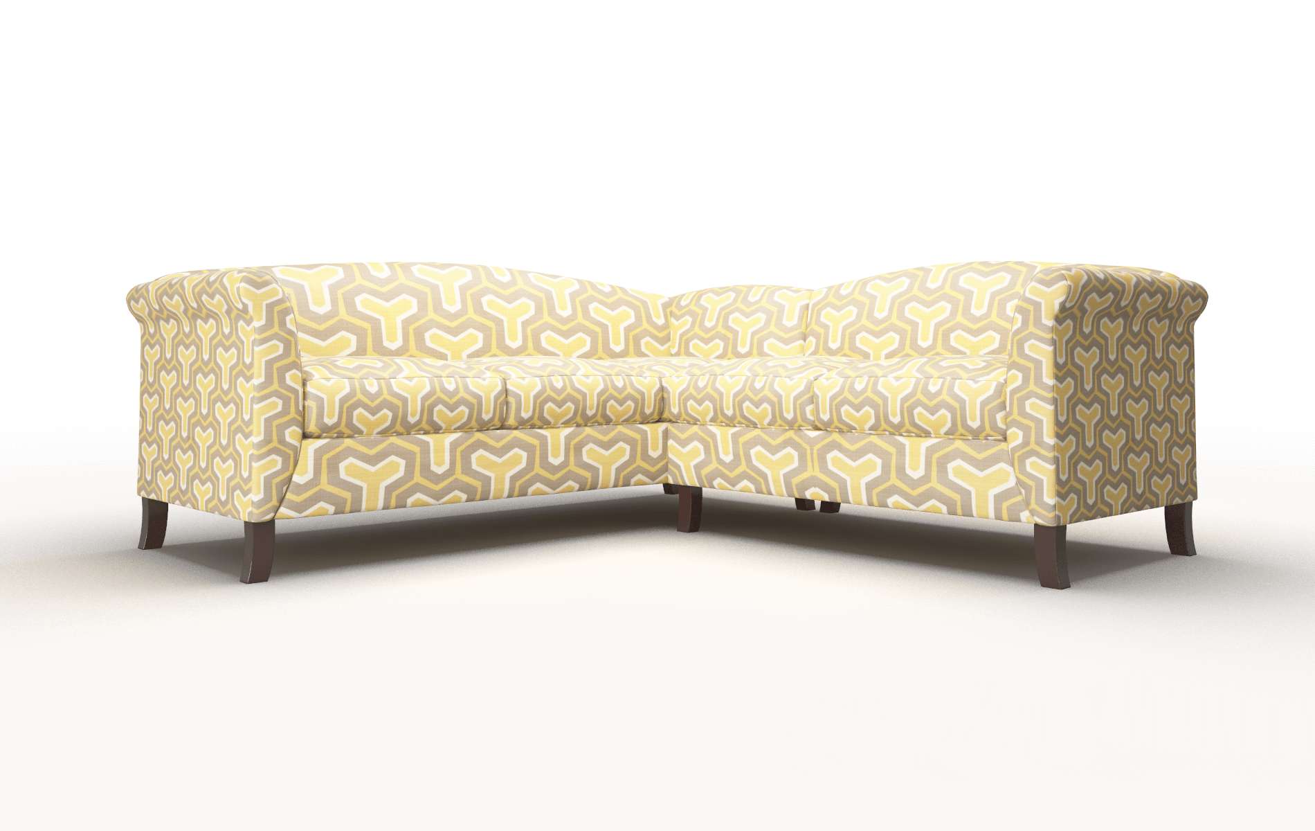 Crete Merci dijon Sectional Espresso Legs  1