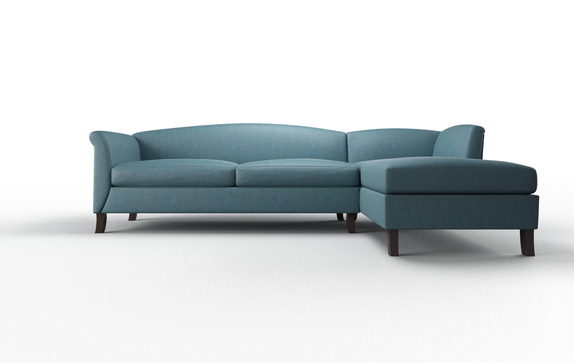 Crete Merit peacock Panel Espresso Legs  1