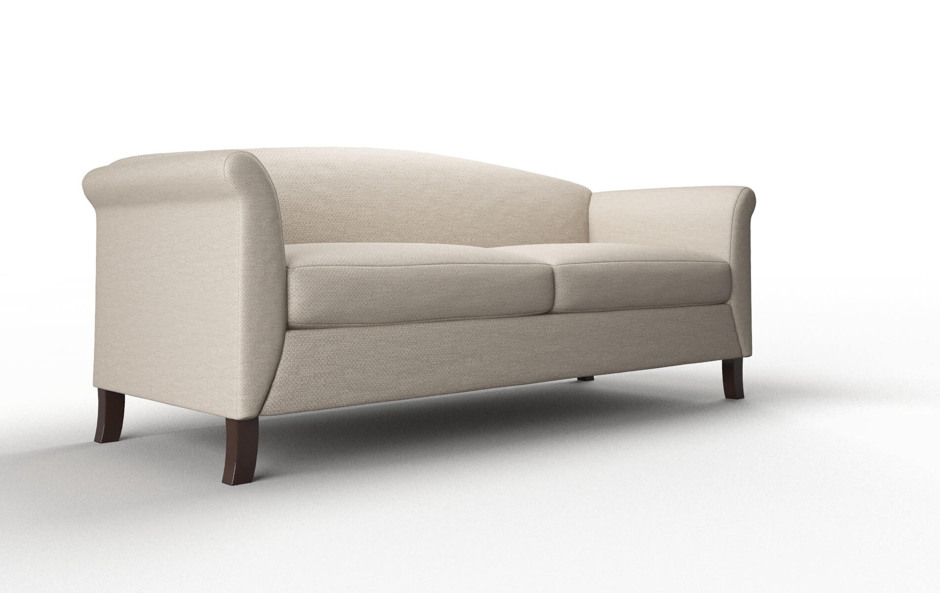 Crete Naples Almond Sofa espresso legs 2