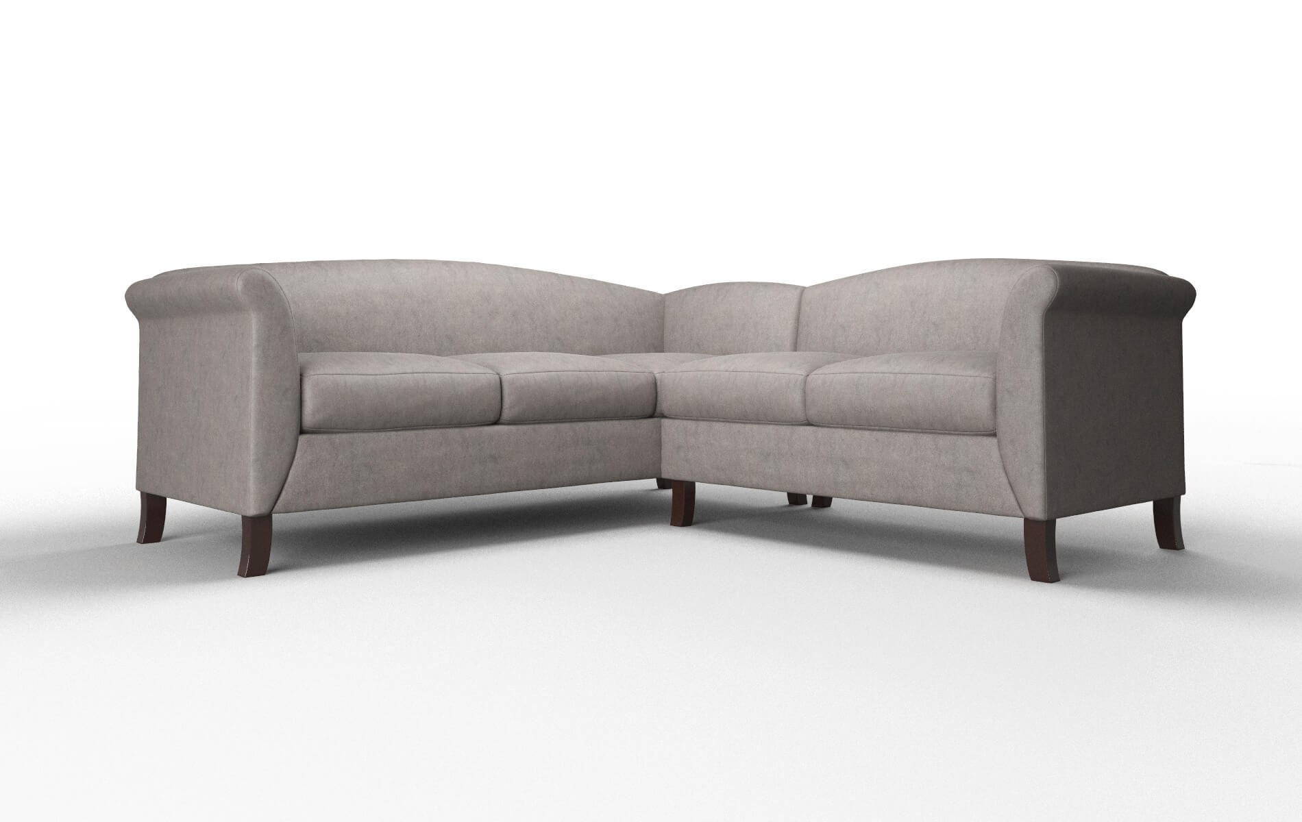 Crete Noble Otter Sectional espresso legs 1