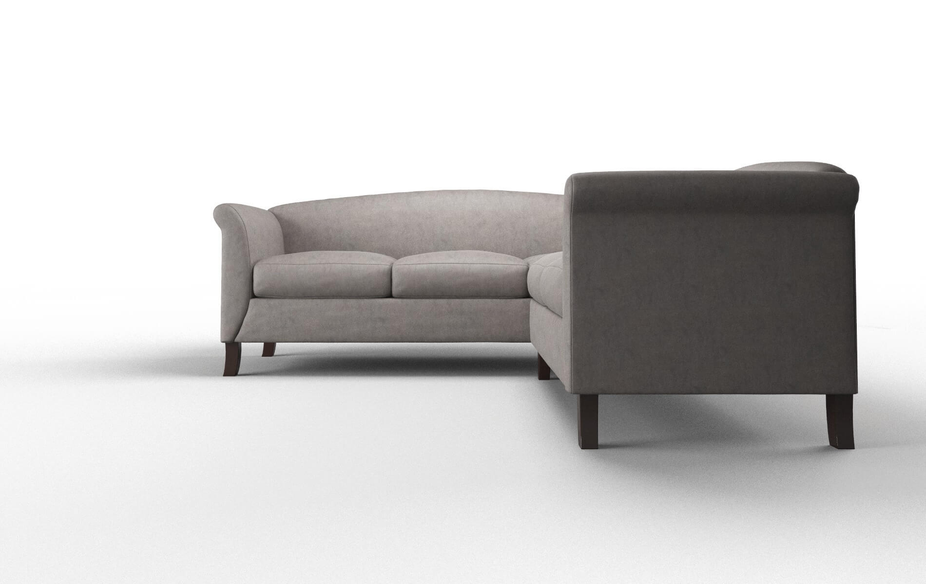 Crete Noble Otter Sectional espresso legs 5