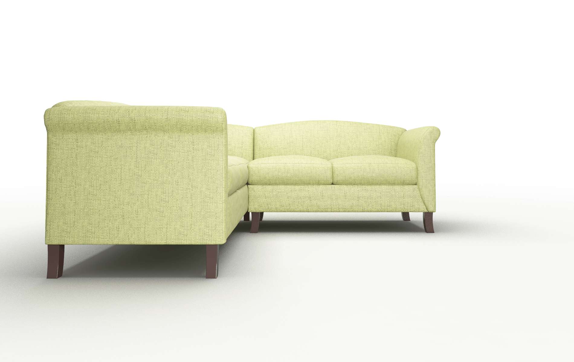 Crete Notion Appletini Sectional espresso legs 2