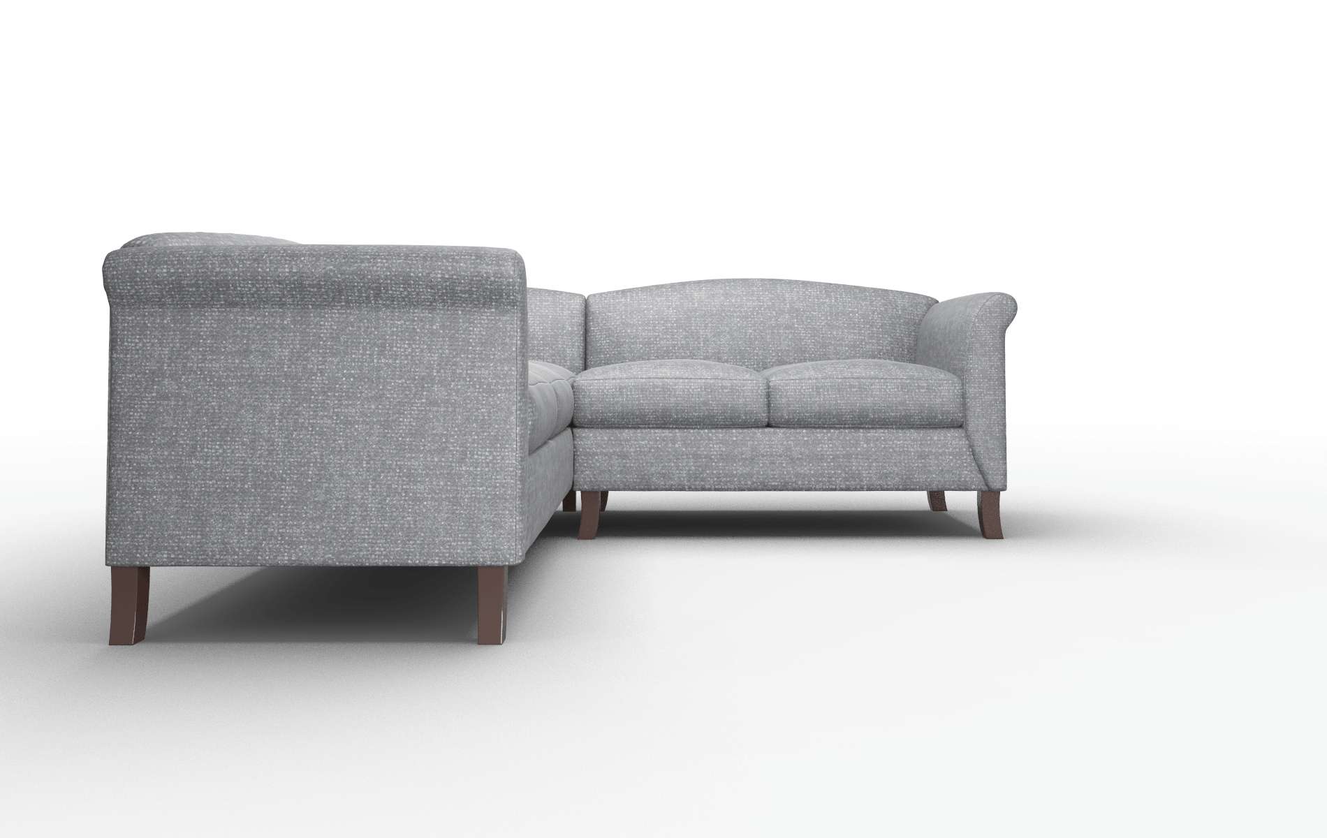 Crete Notion Graphite Sectional espresso legs 2