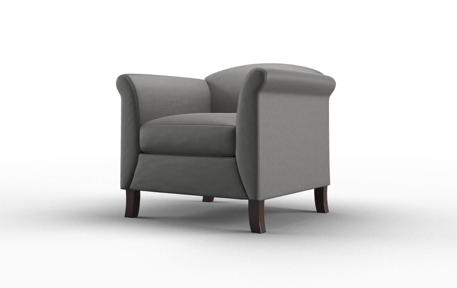 Crete Oakley Charcoal Chair espresso legs 4