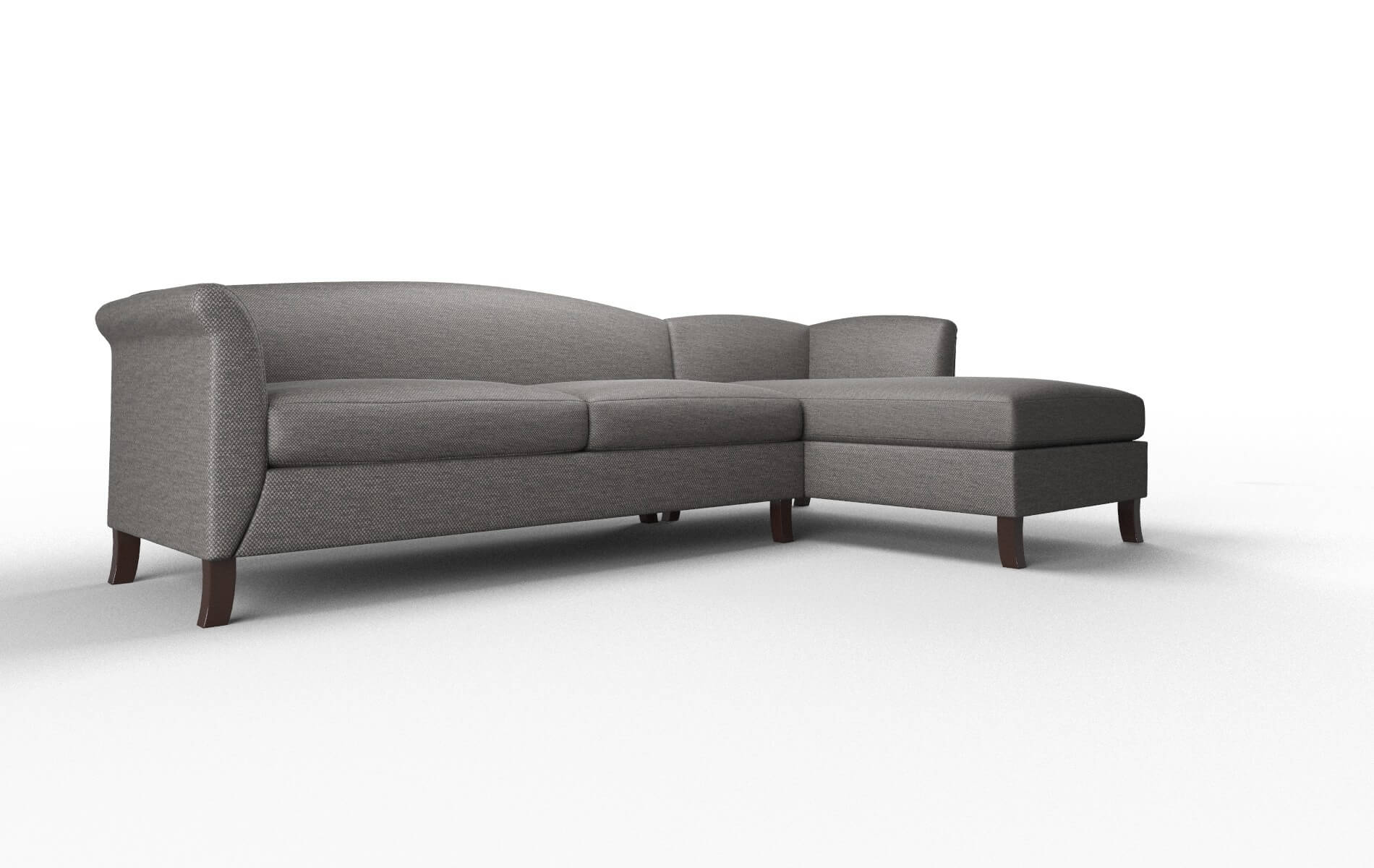 Crete Oscar Charcoal Panel espresso legs 2