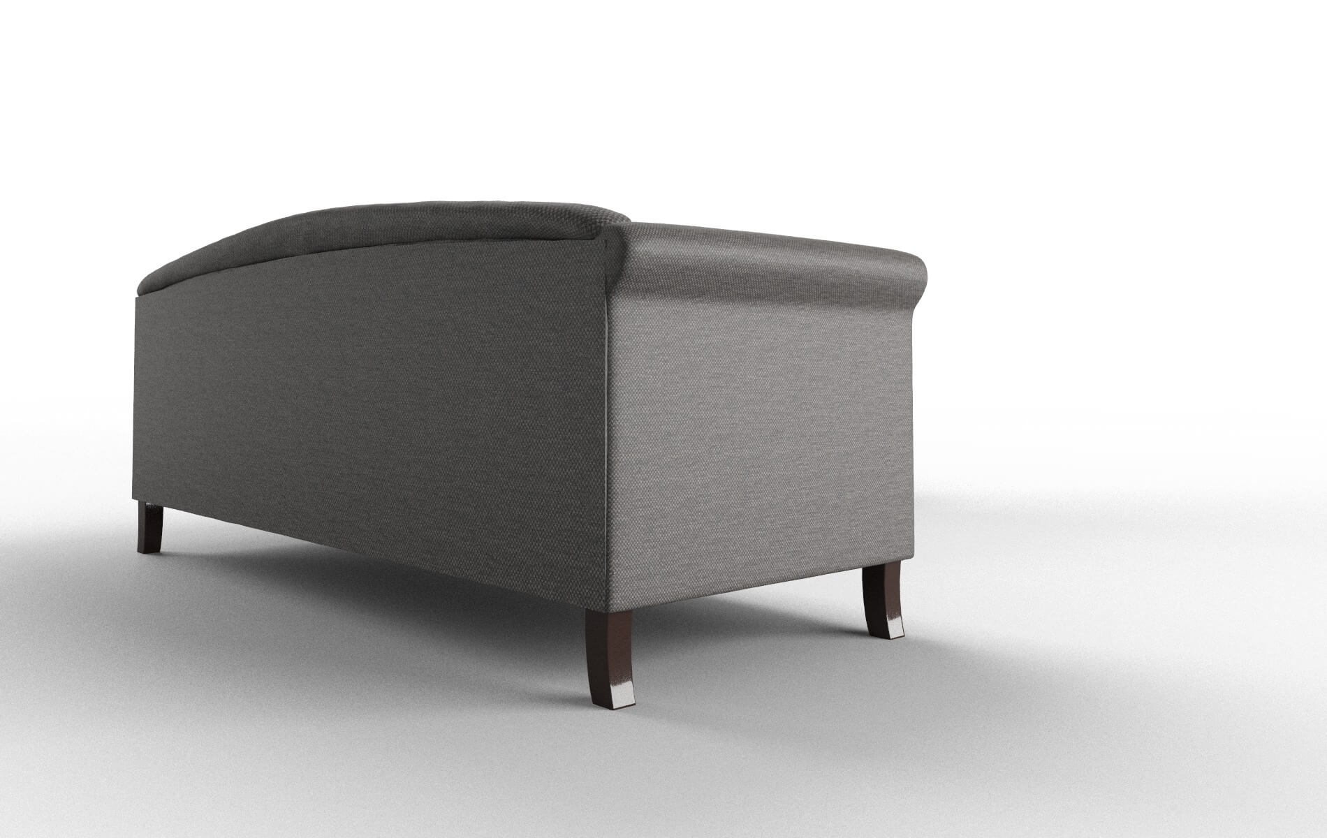 Crete Oscar Charcoal Sectional espresso legs 3