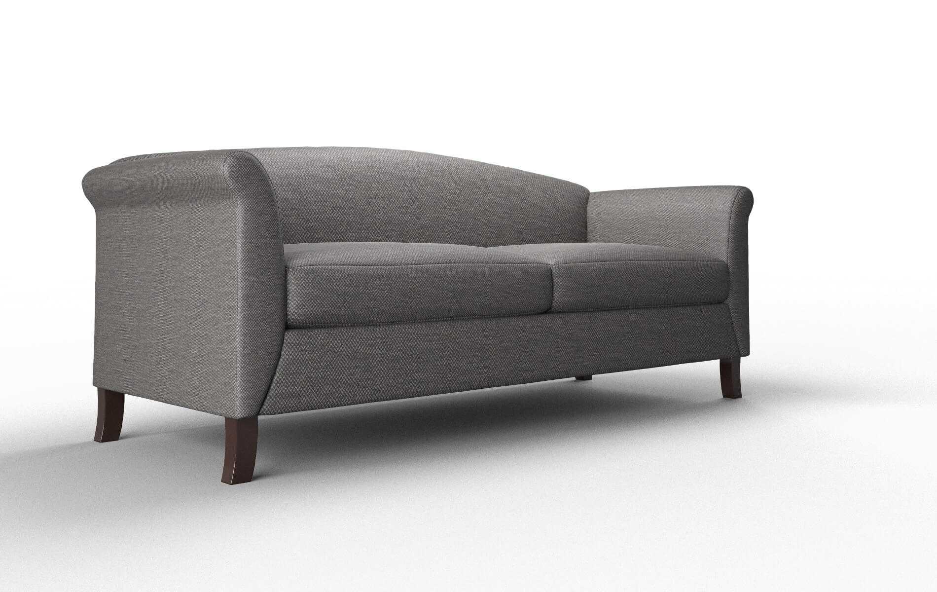 Crete Oscar Charcoal Sofa espresso legs 2
