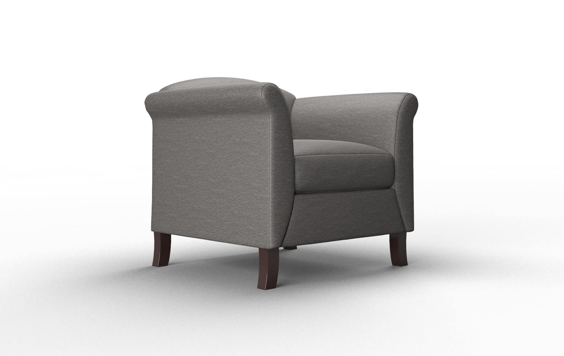 Crete Oscar Grey Chair espresso legs 2