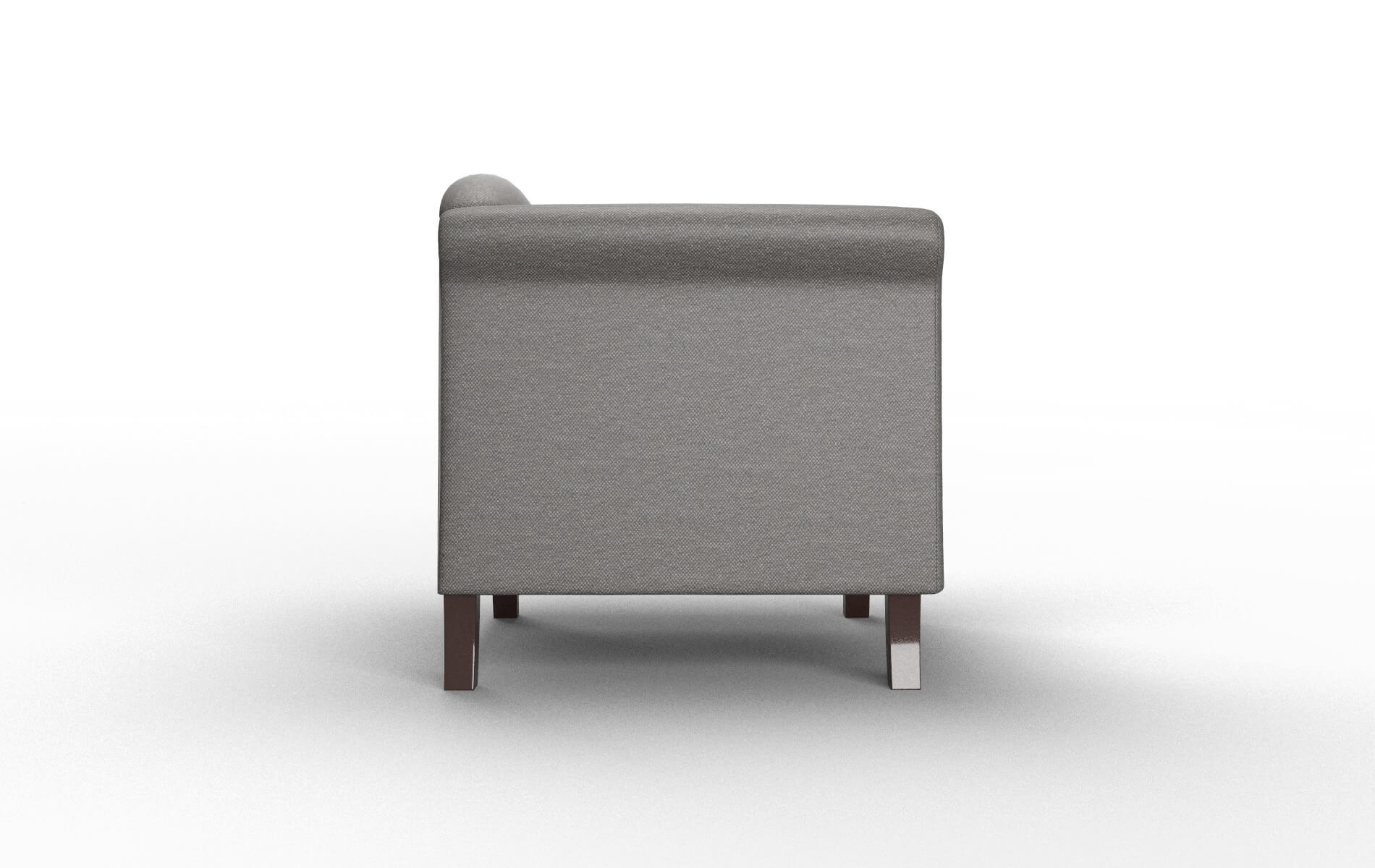 Crete Oscar Grey Chair espresso legs 3