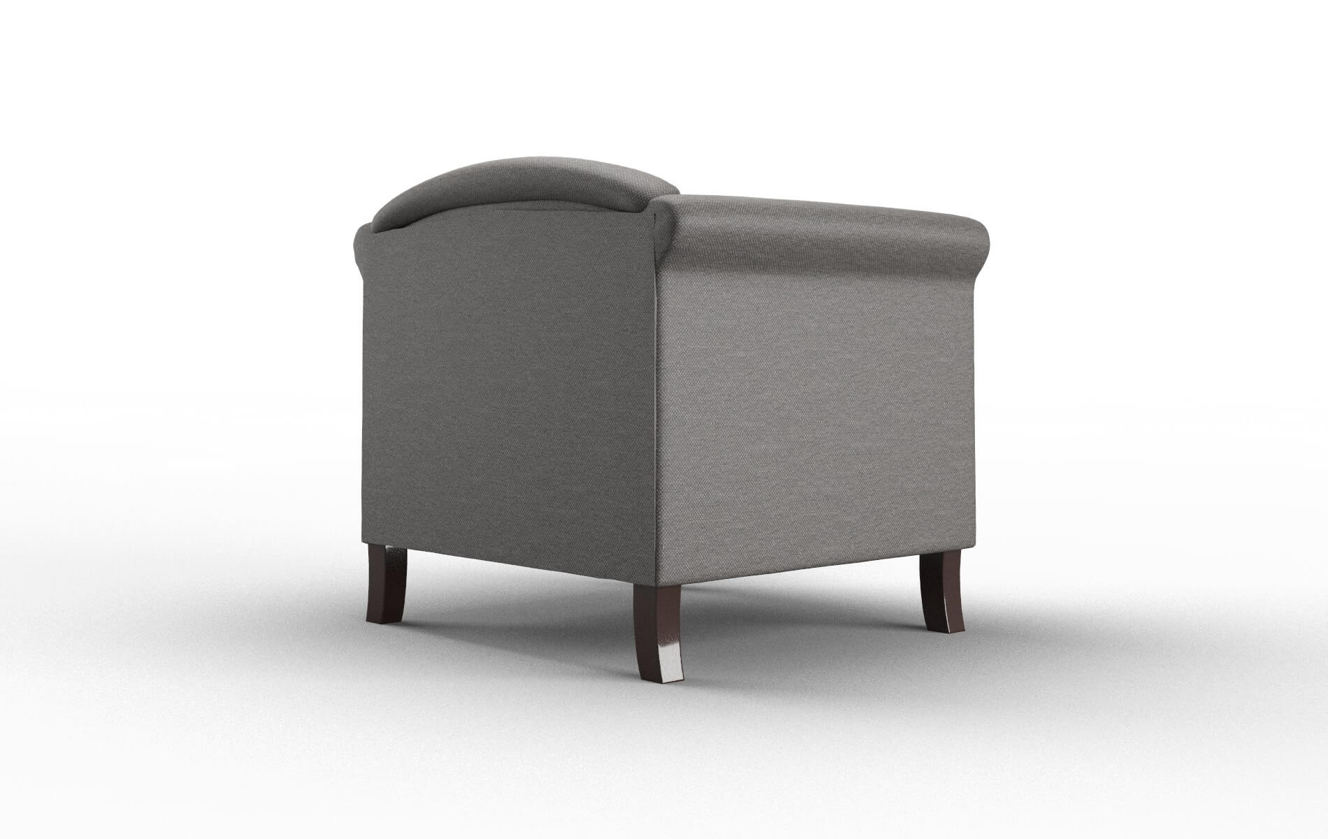 Crete Oscar Grey Chair espresso legs 5