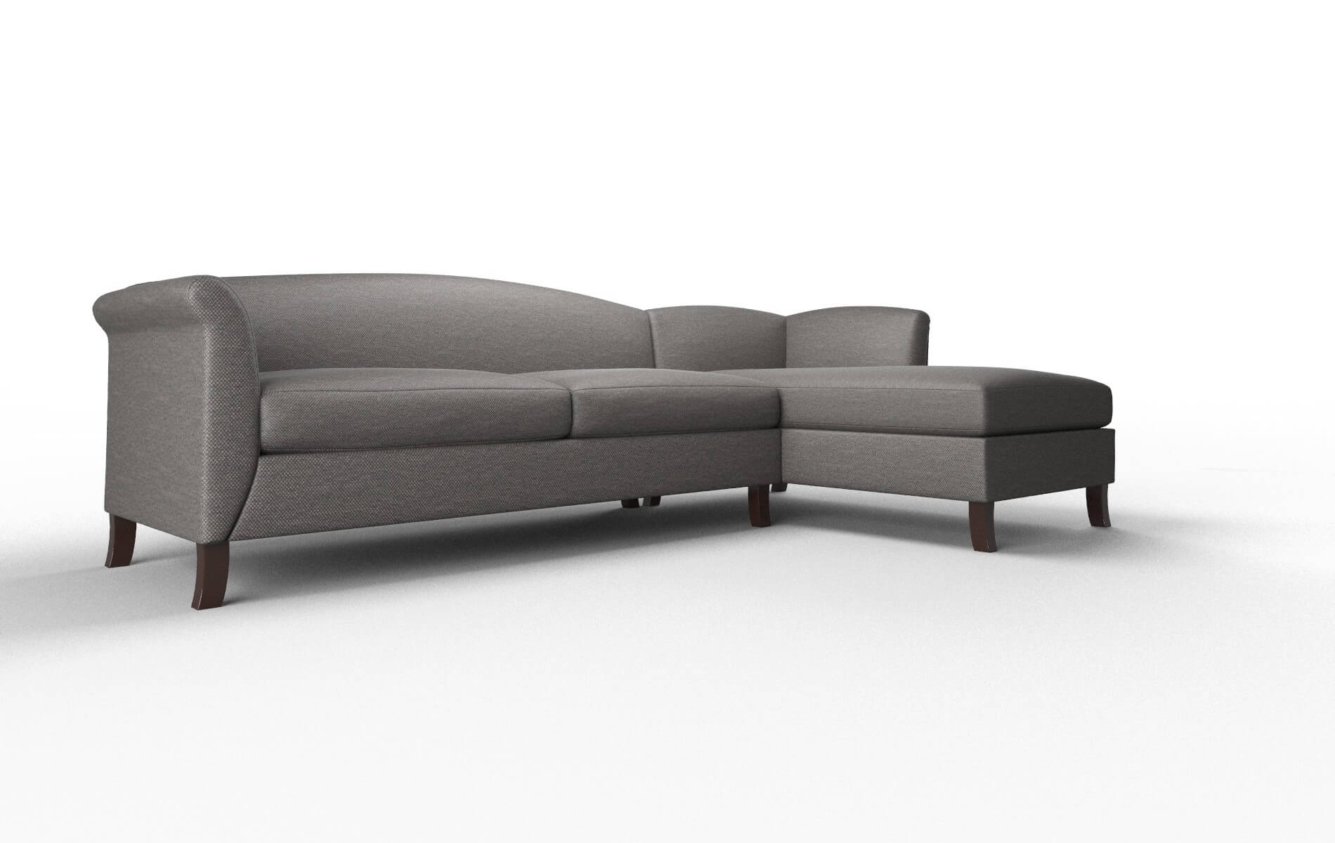 Crete Oscar Grey Panel espresso legs 2