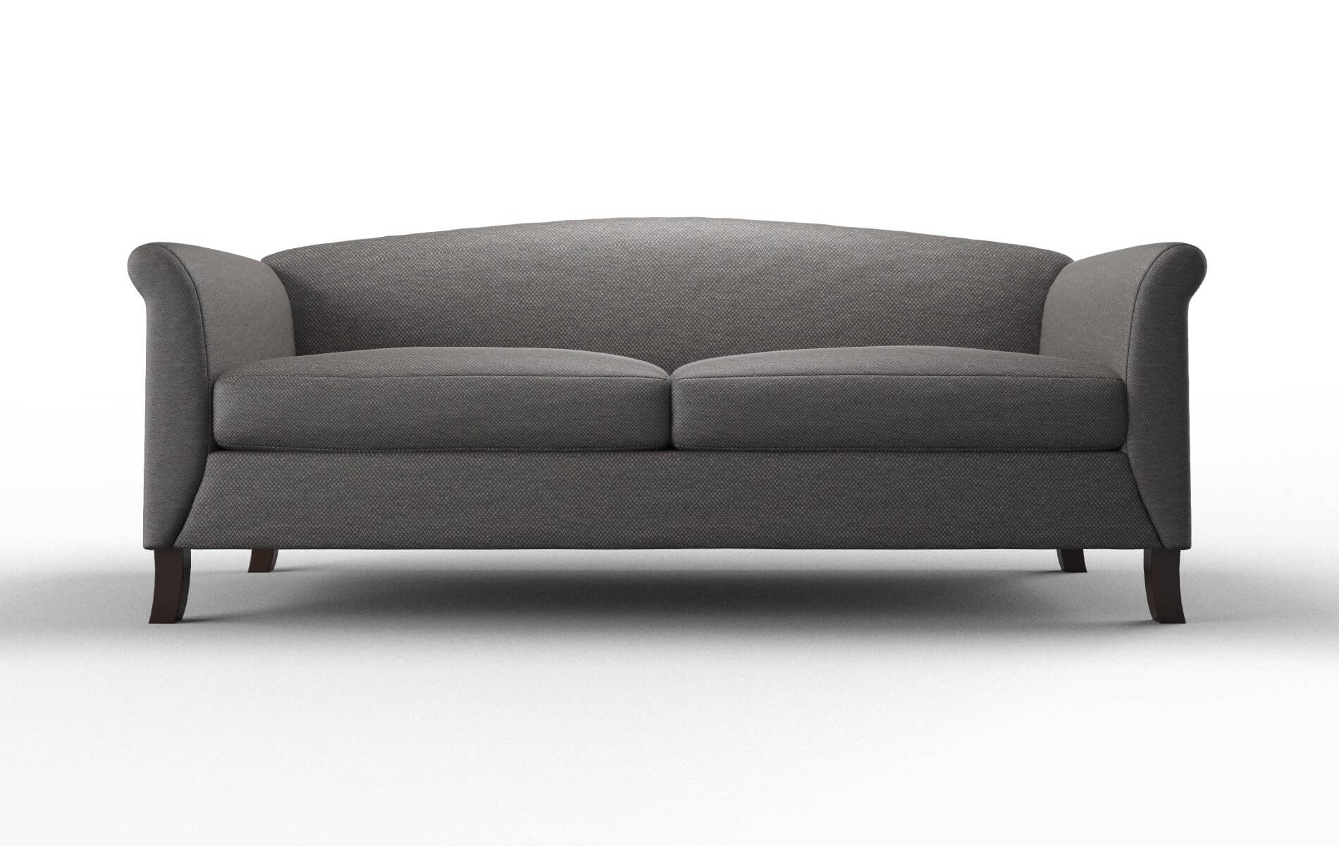 Crete Oscar Grey Sofa espresso legs 1