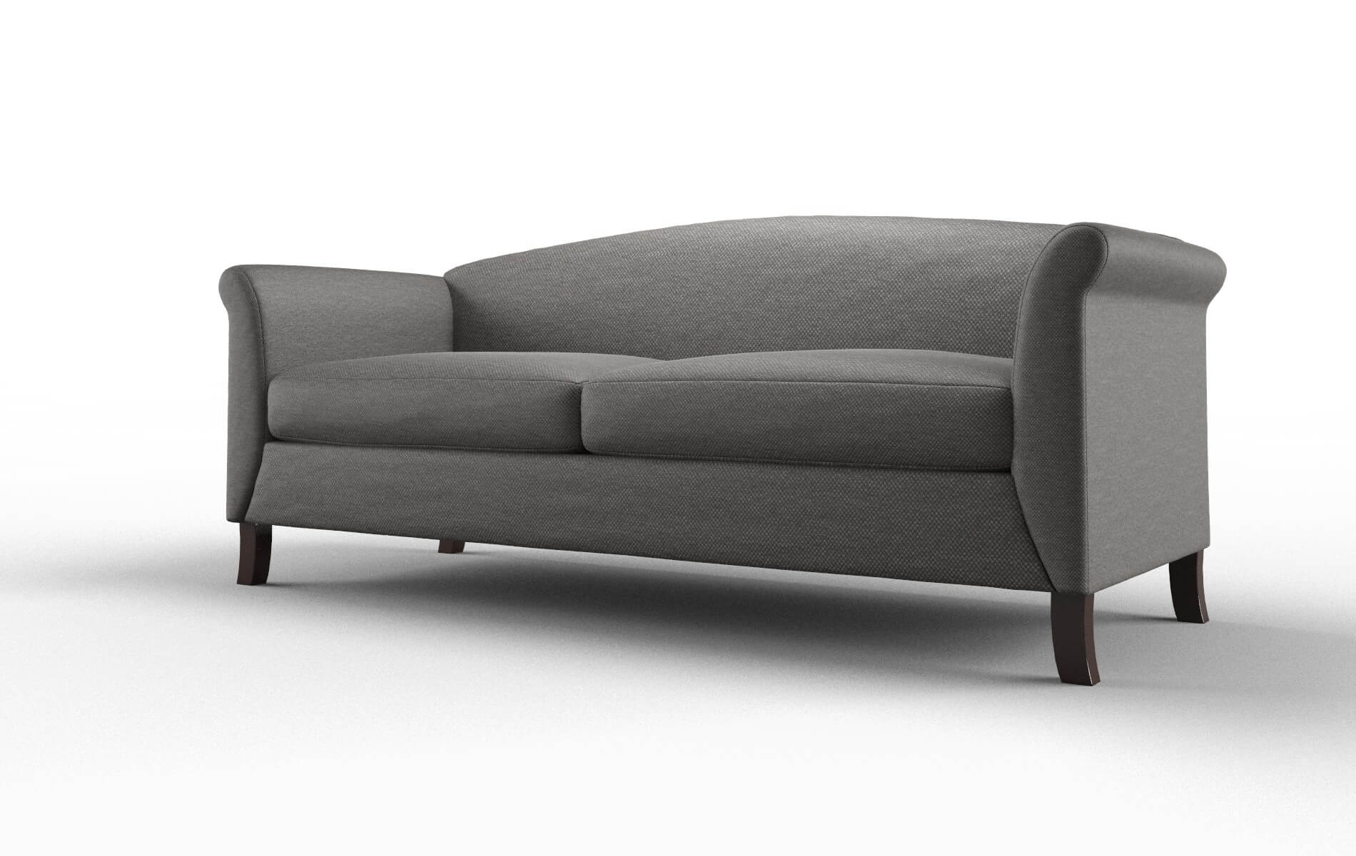 Crete Oscar Grey Sofa espresso legs 4