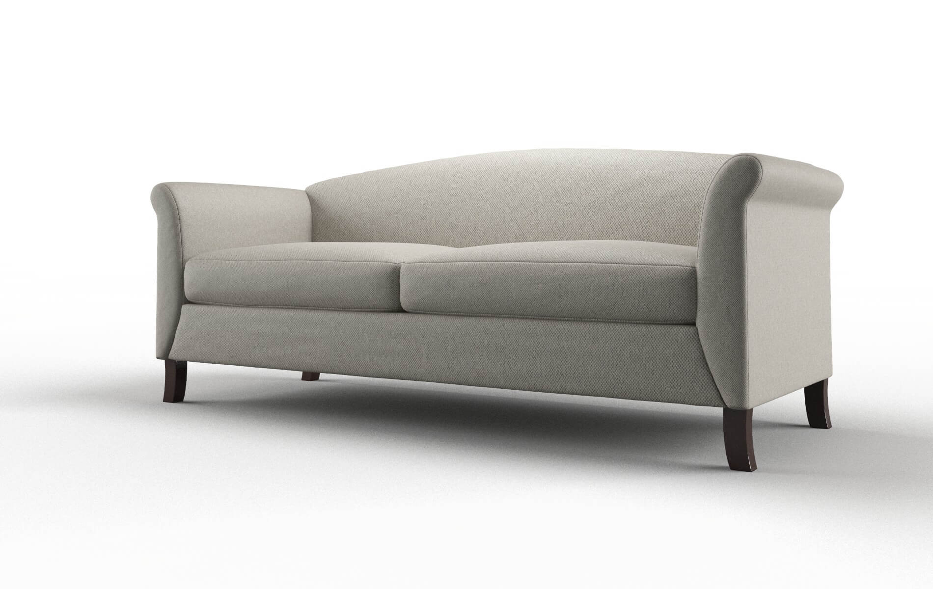 Crete Oscar Silver Sofa espresso legs 4