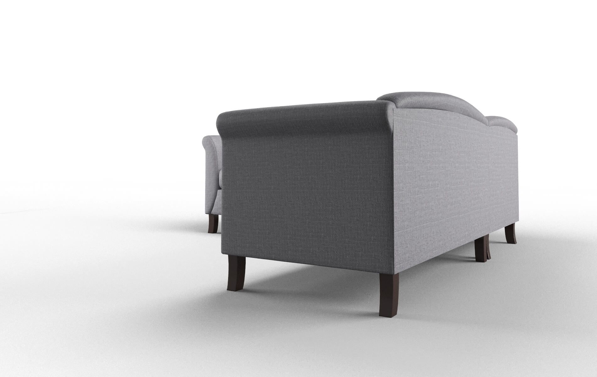 Crete Parker Ash Sectional espresso legs 4