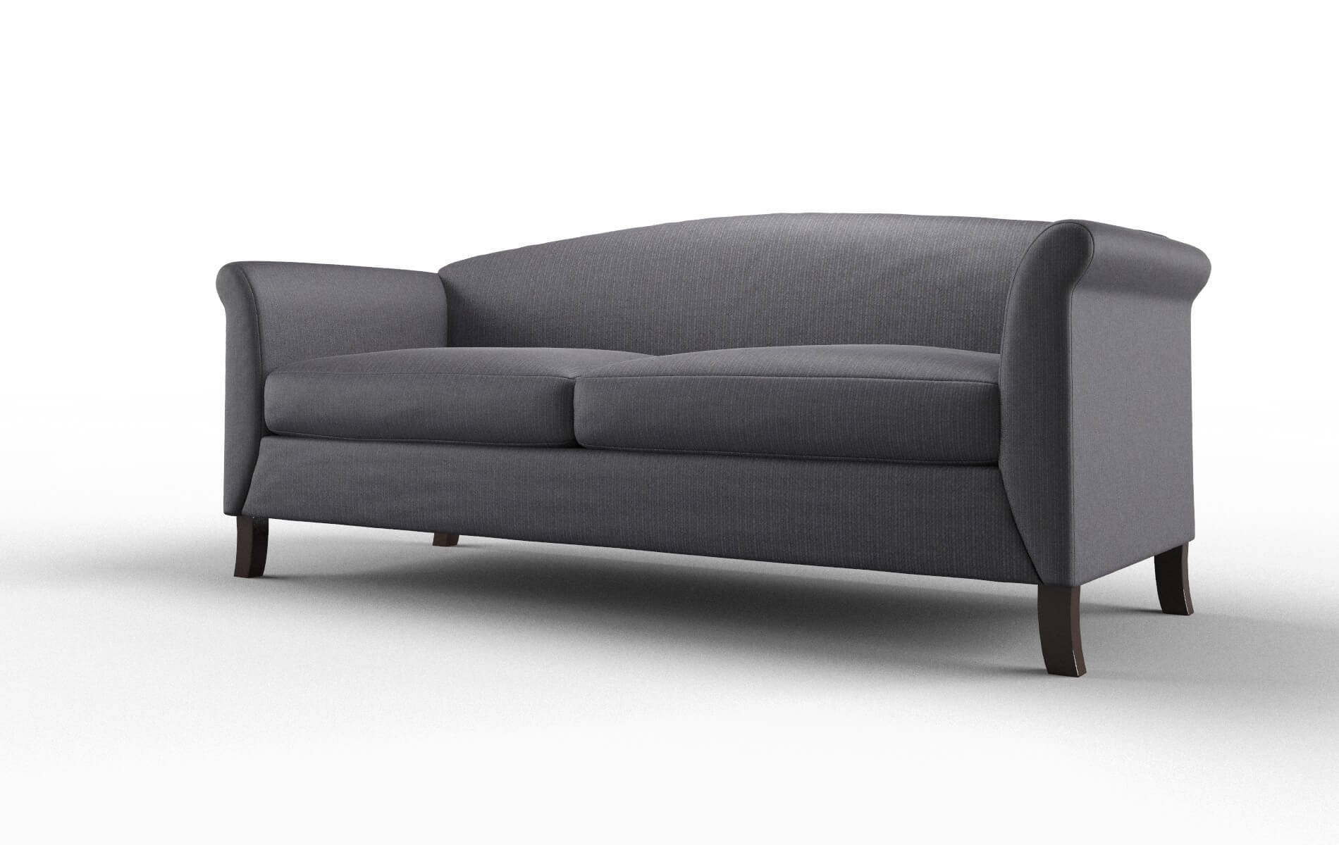 Crete Parker Charcoal Sofa espresso legs 4