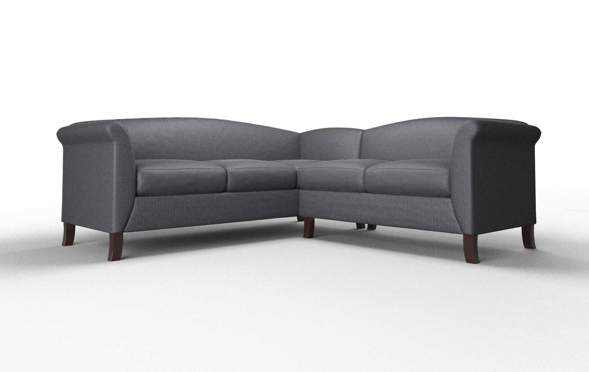 Crete Parker Midnight Sectional espresso legs 1