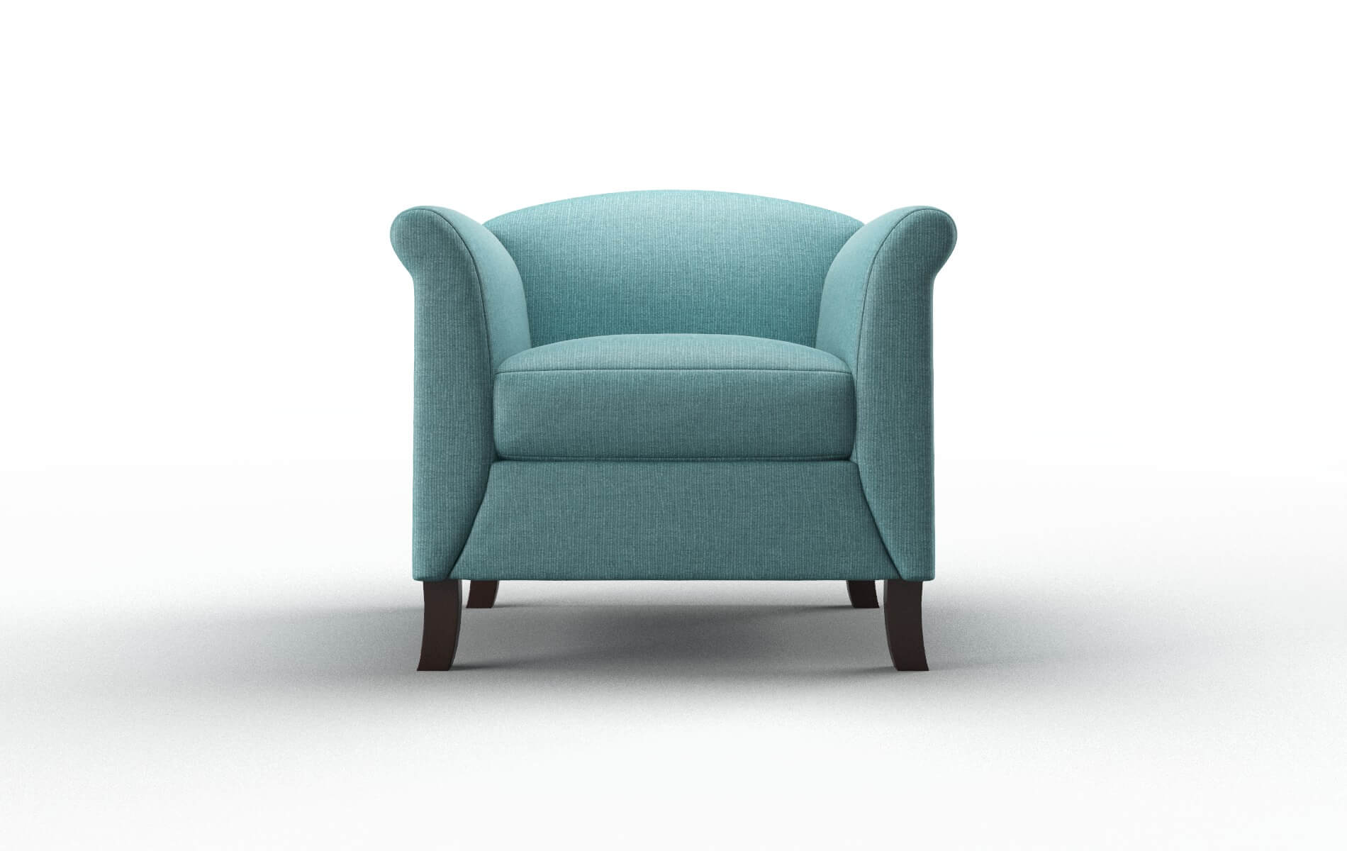 Crete Parker Turquoise Chair espresso legs 1