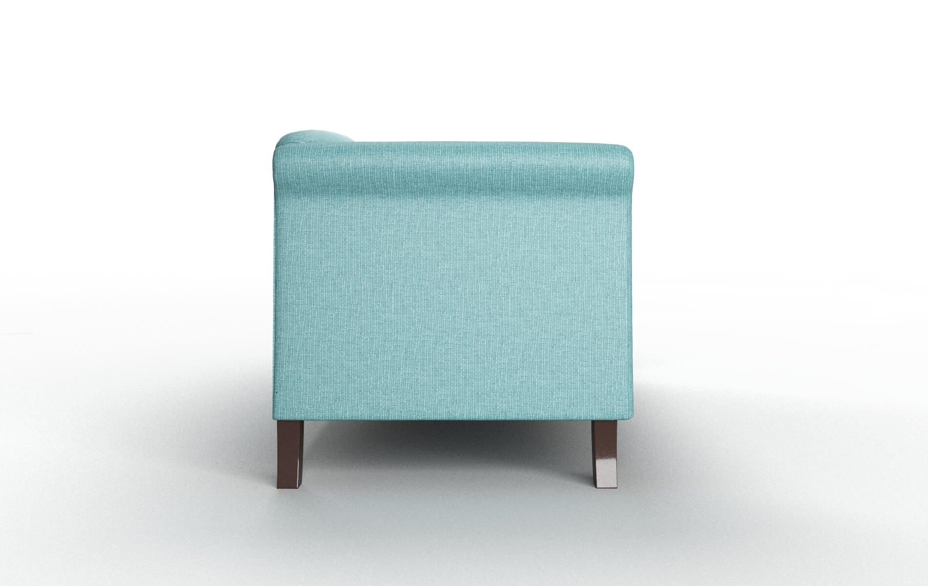 Crete Parker Turquoise Sofa espresso legs 3