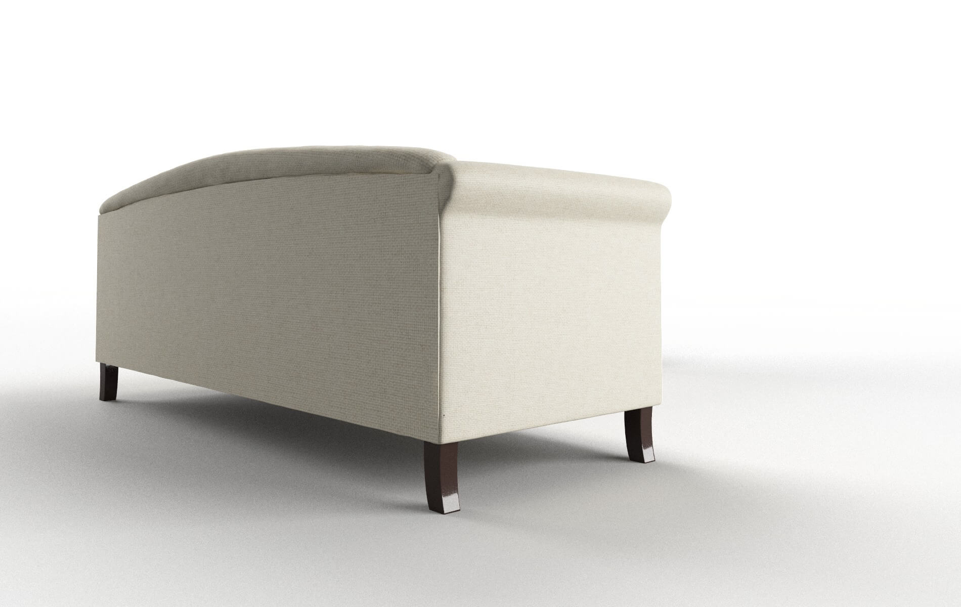 Crete Phoenix Ivory Sectional espresso legs 3