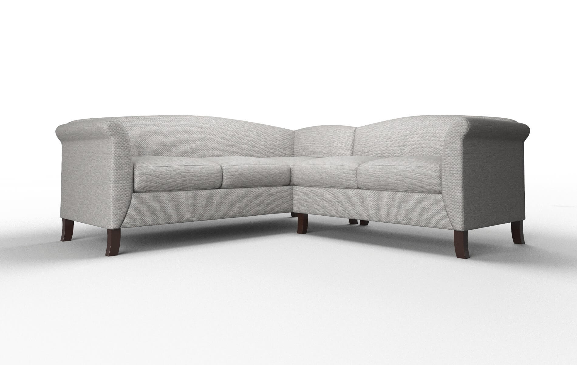 Crete Phoenix smoke Sectional Espresso Legs  1