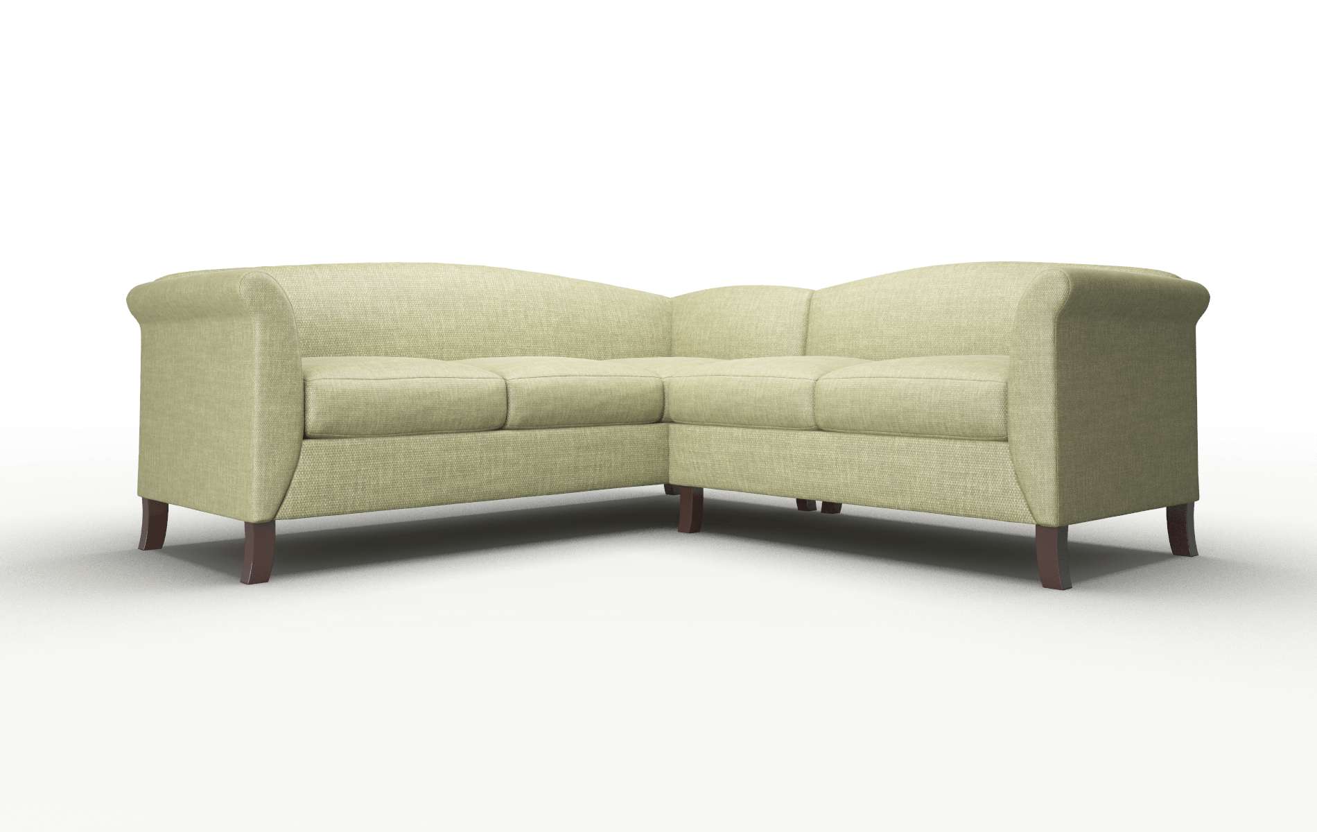 Crete Portland Basil Sectional espresso legs 1