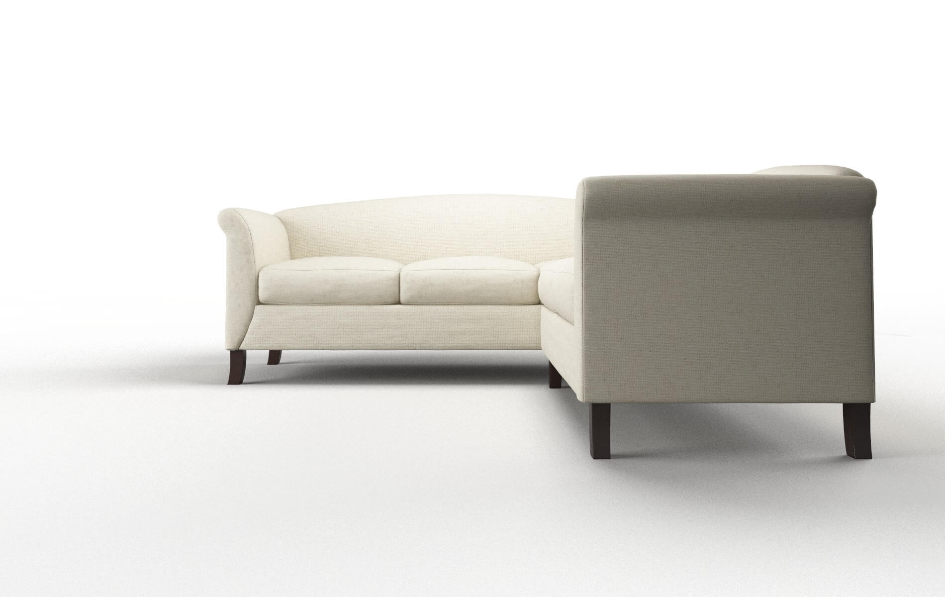 Crete Redondo Oyster Sectional espresso legs 5