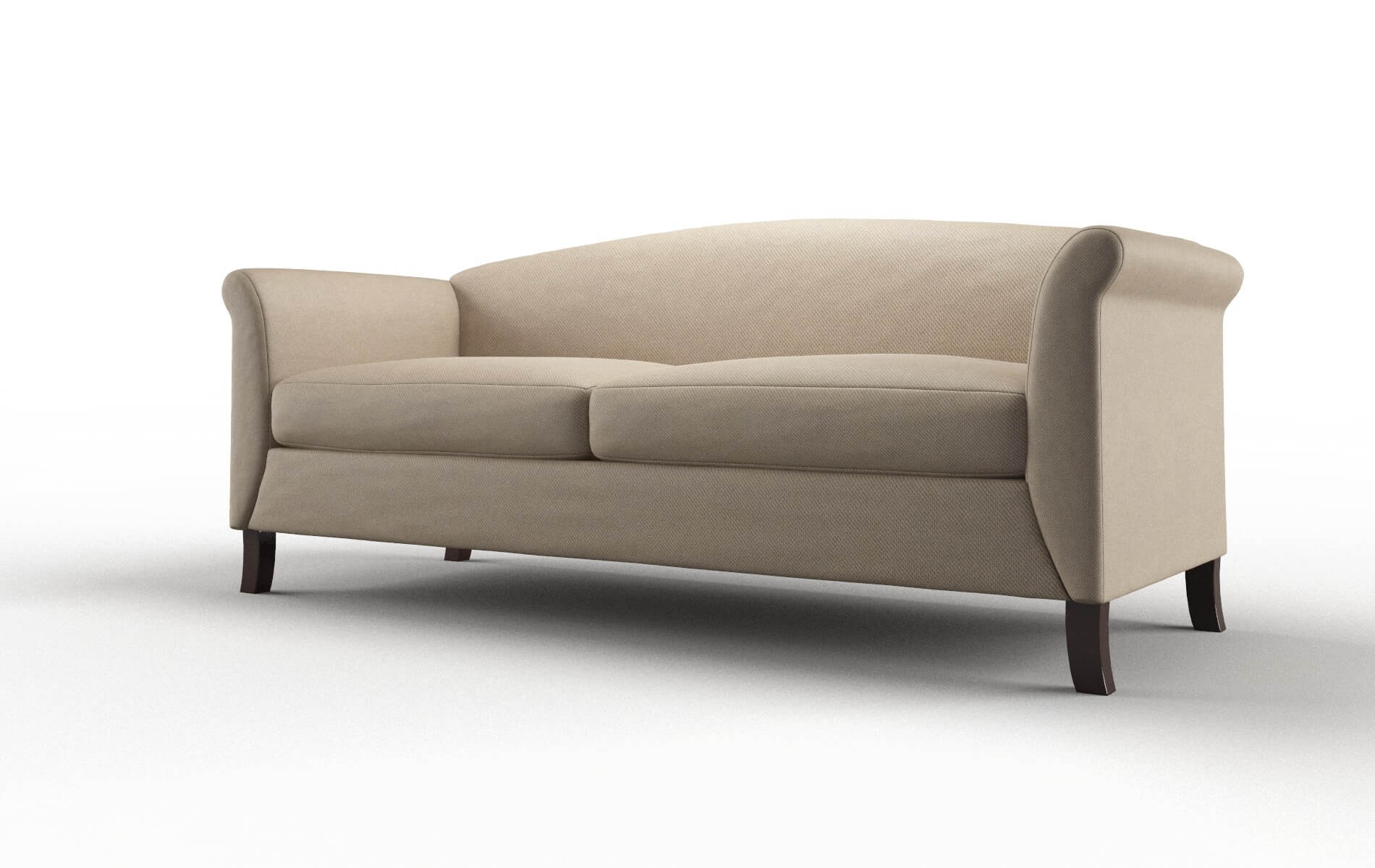 Crete Rocket Cappuccino Sofa espresso legs 4