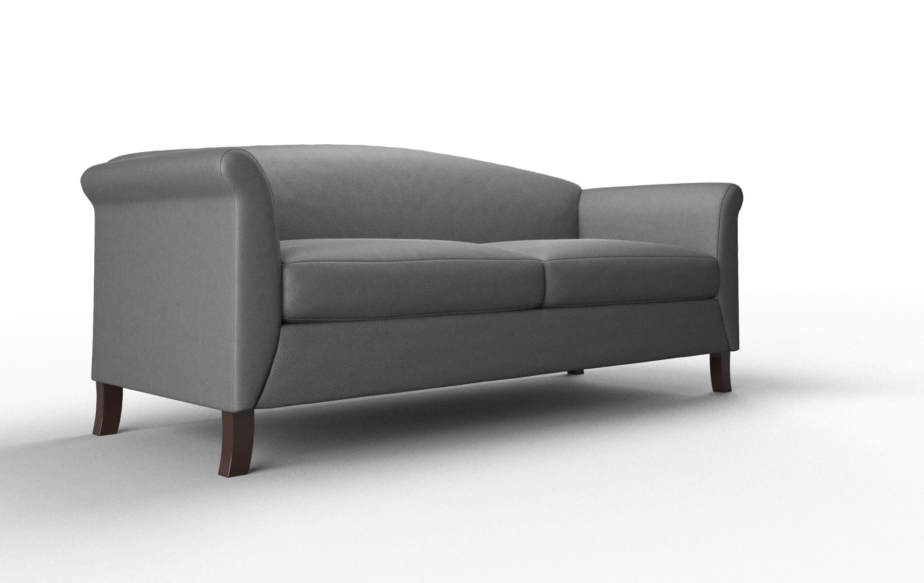 Crete Rocket Charcoal Sofa espresso legs 2