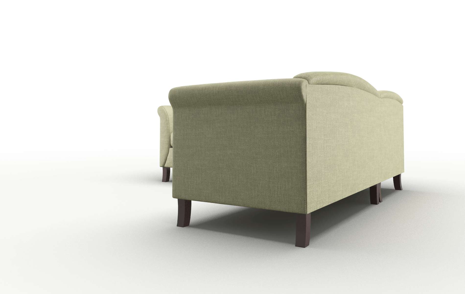 Crete Rocket Evergreen Sectional espresso legs 4