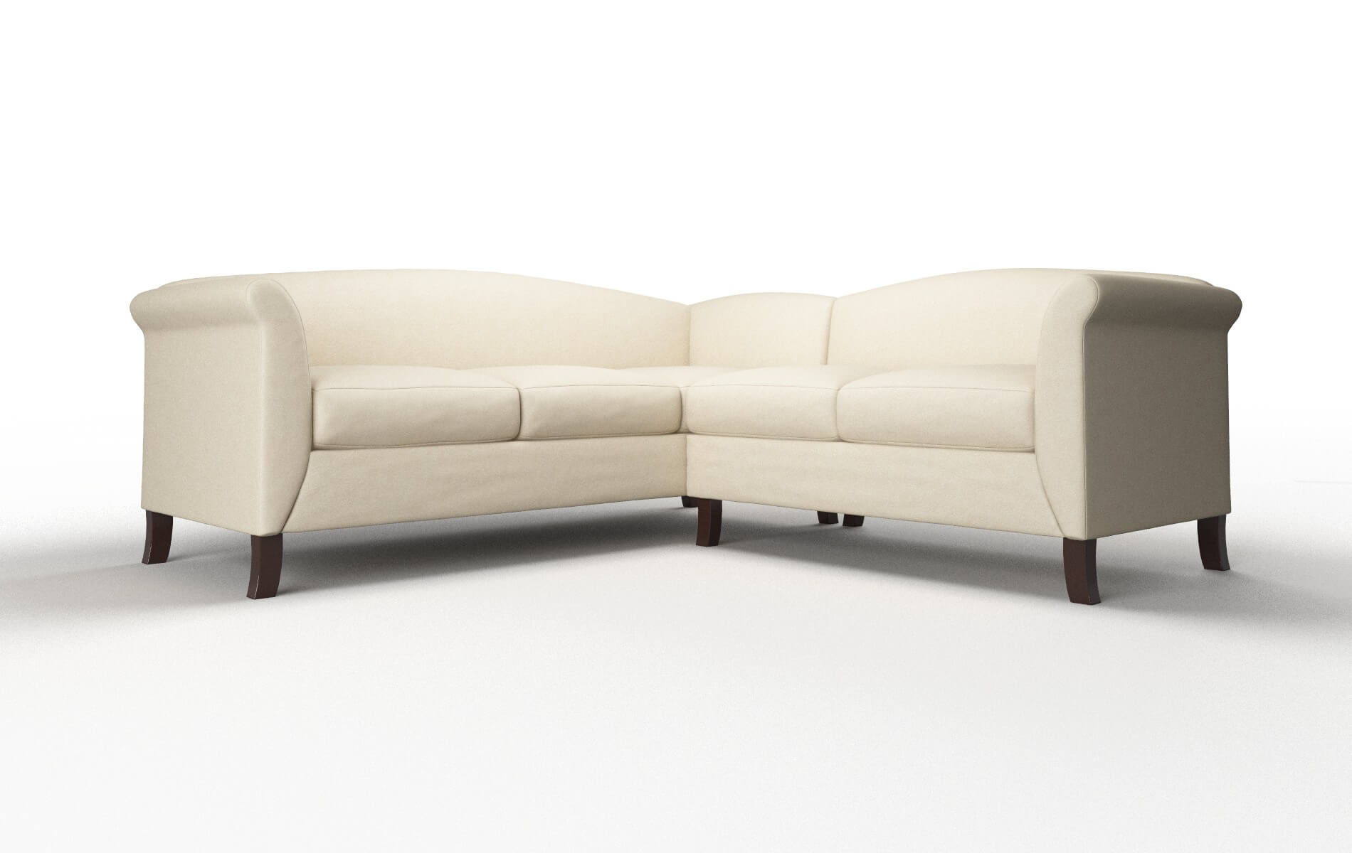 Crete Rocket Sand Sectional espresso legs 1